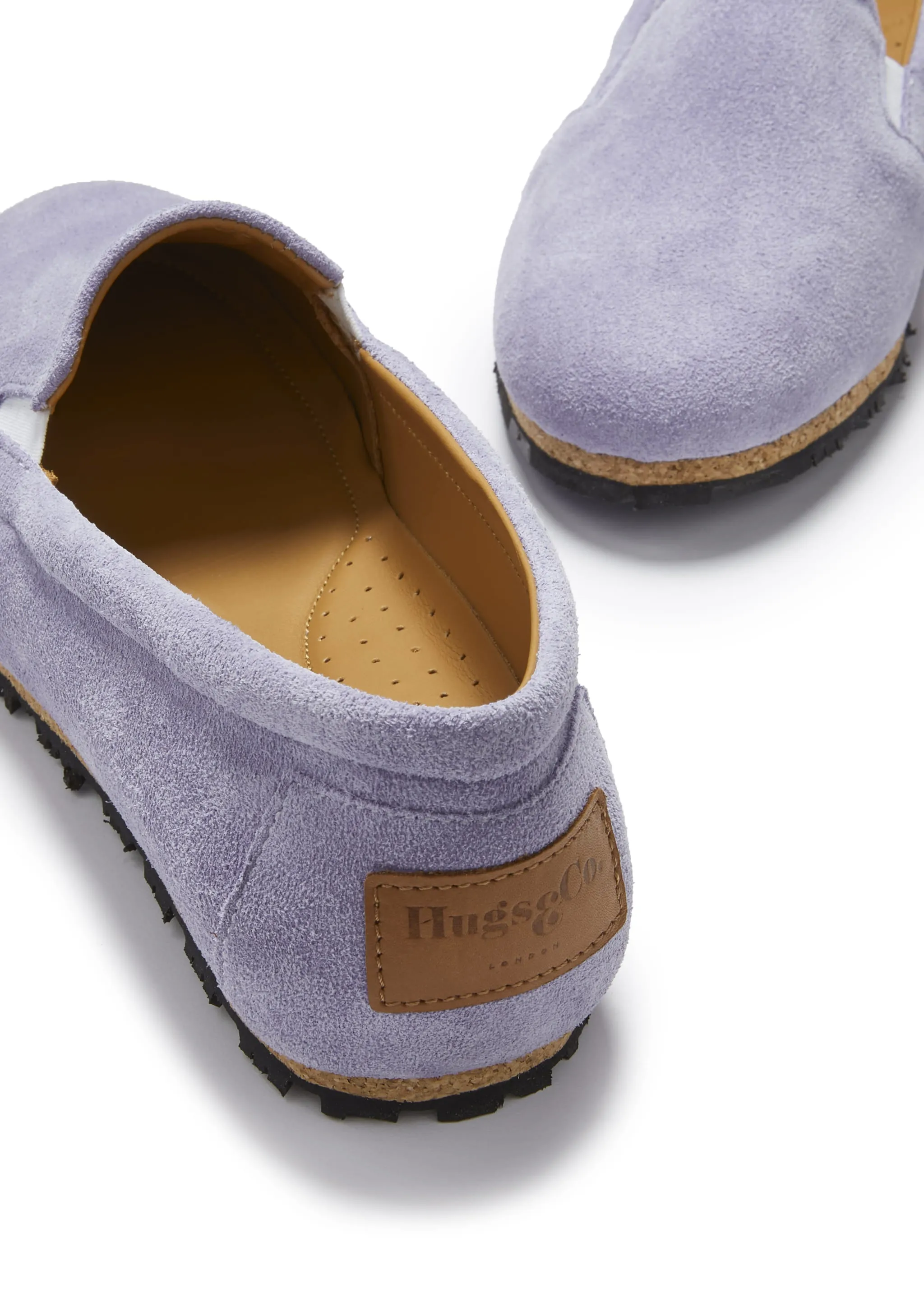 Women's Continental Espadrilles, lilac suede Stretchable Upper Follow Step