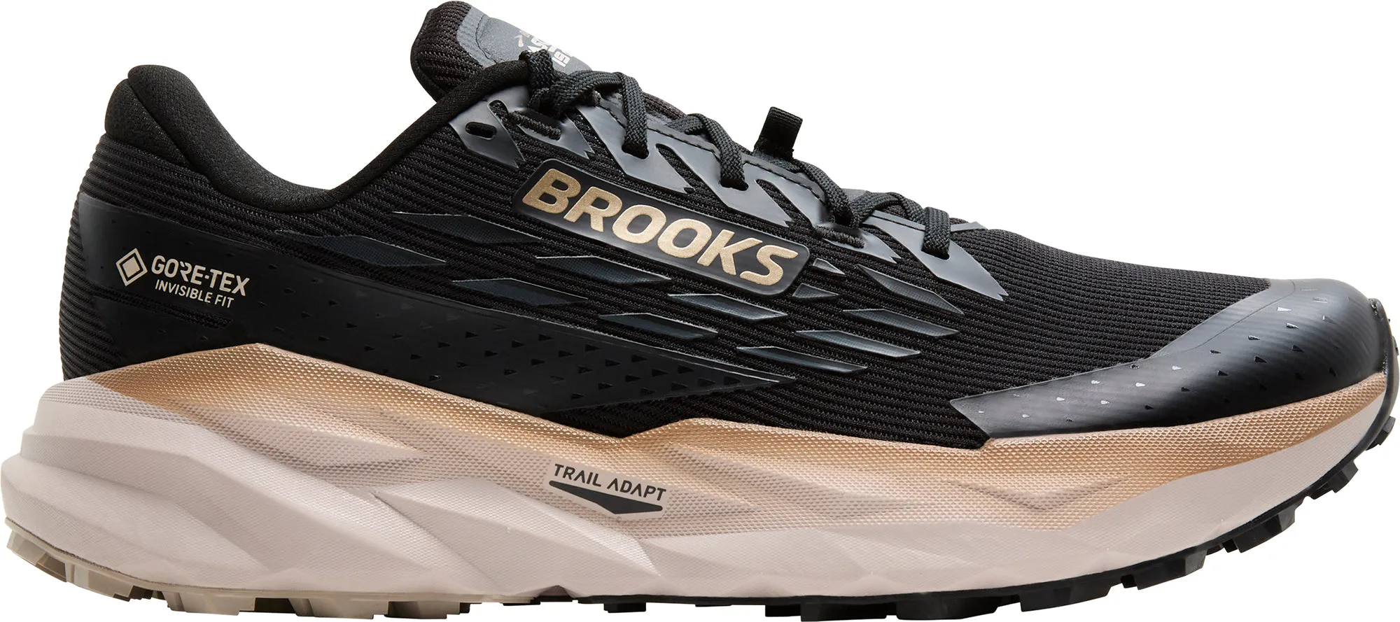 Brooks Cascadia 19 GORE-TEX Mens Trail Running Shoes - Black Youth Fresh Rock Path