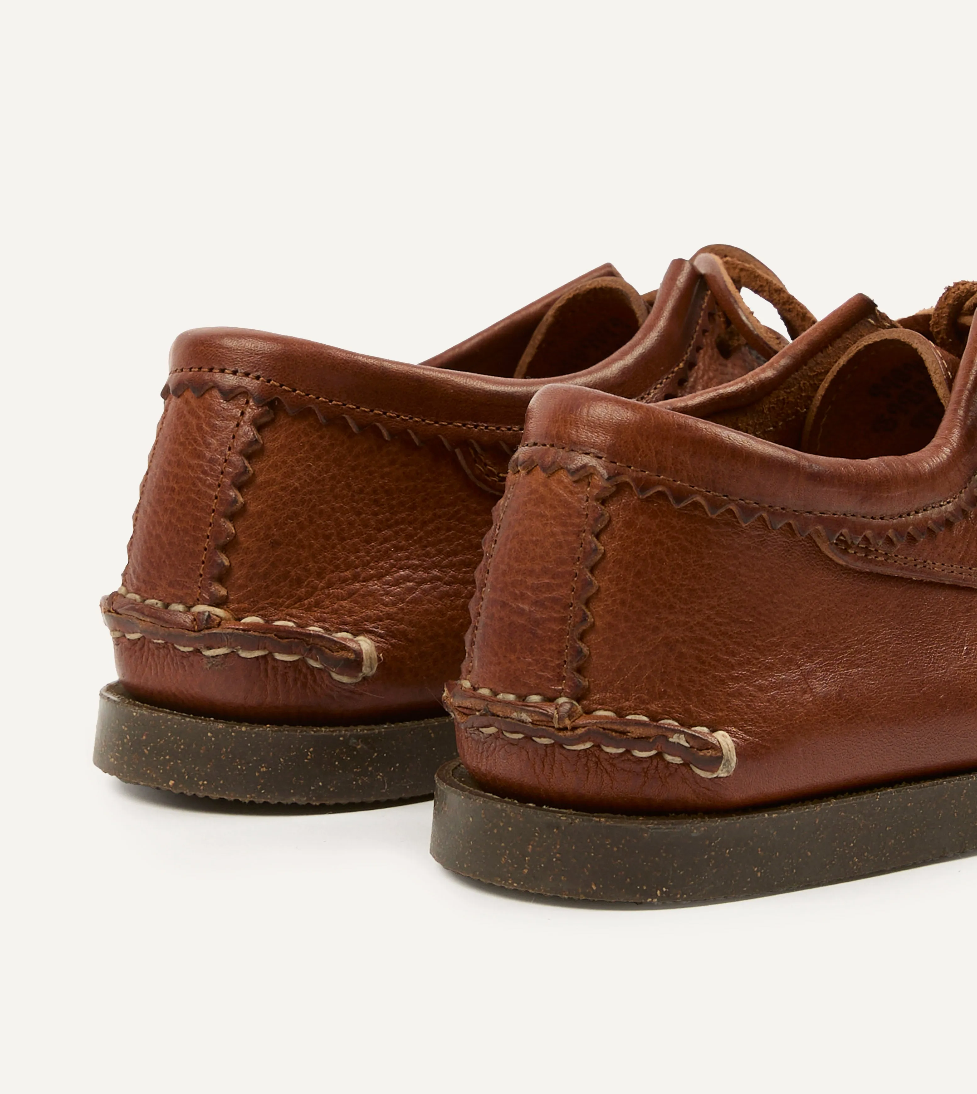 Yuketen Cognac Italian Blucher with Camp Sole Road grip