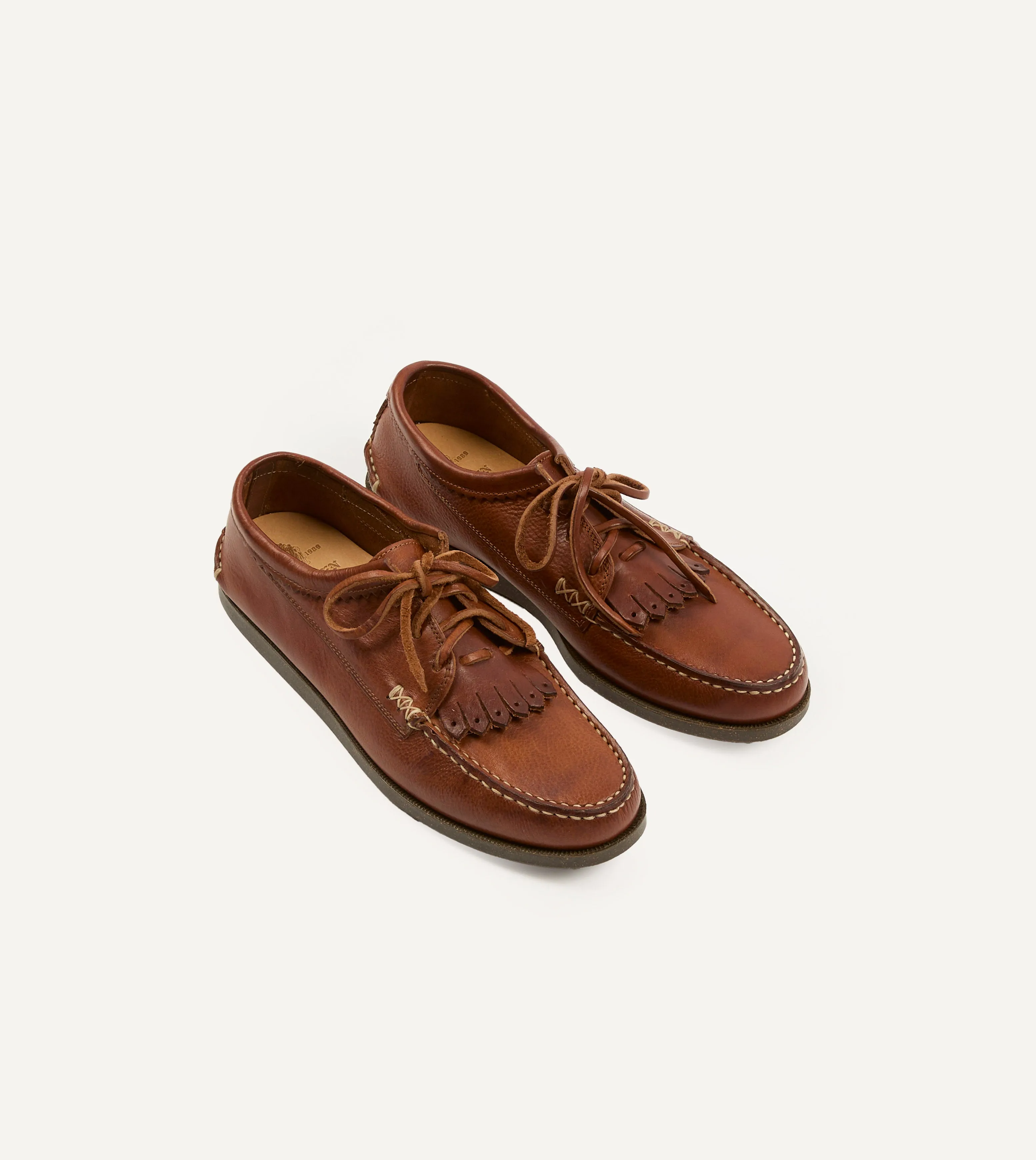 Water Edge Yuketen Cognac Italian Blucher with Camp Sole