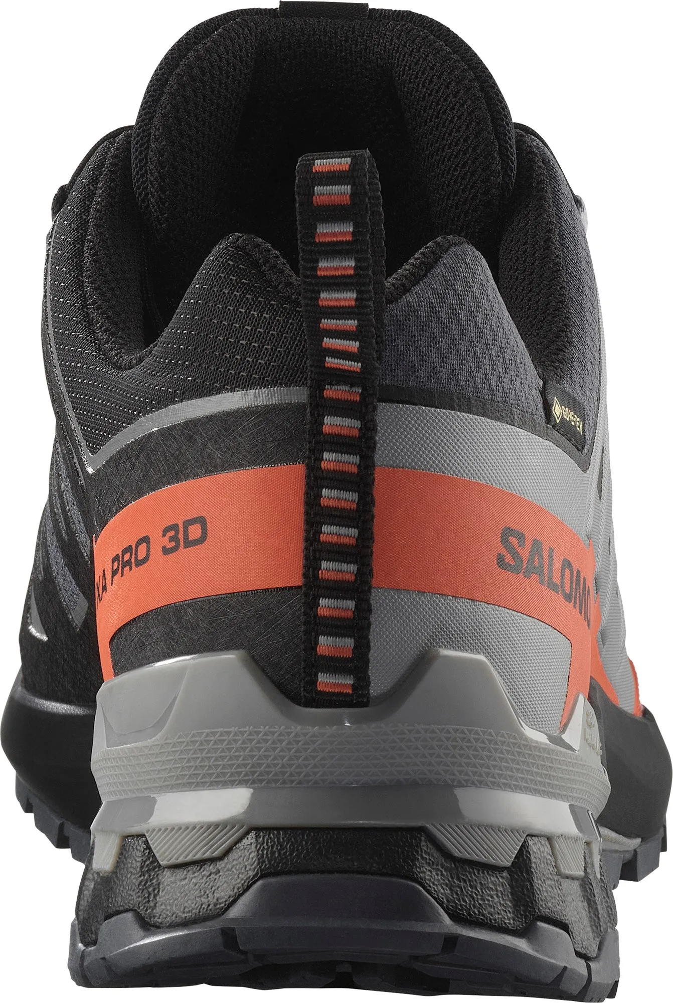 Color Pop Strong Grip Salomon XA Pro 3D V9 GORE-TEX Mens Trail Running Shoes - Grey