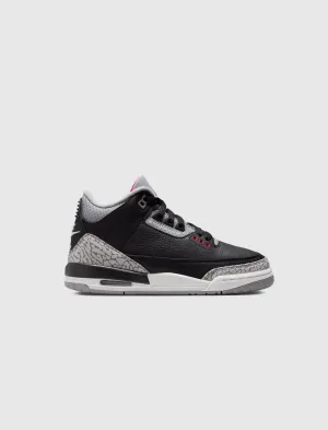 AIR JORDAN 3 RETRO "BLACK CEMENT" GS Shine Bright