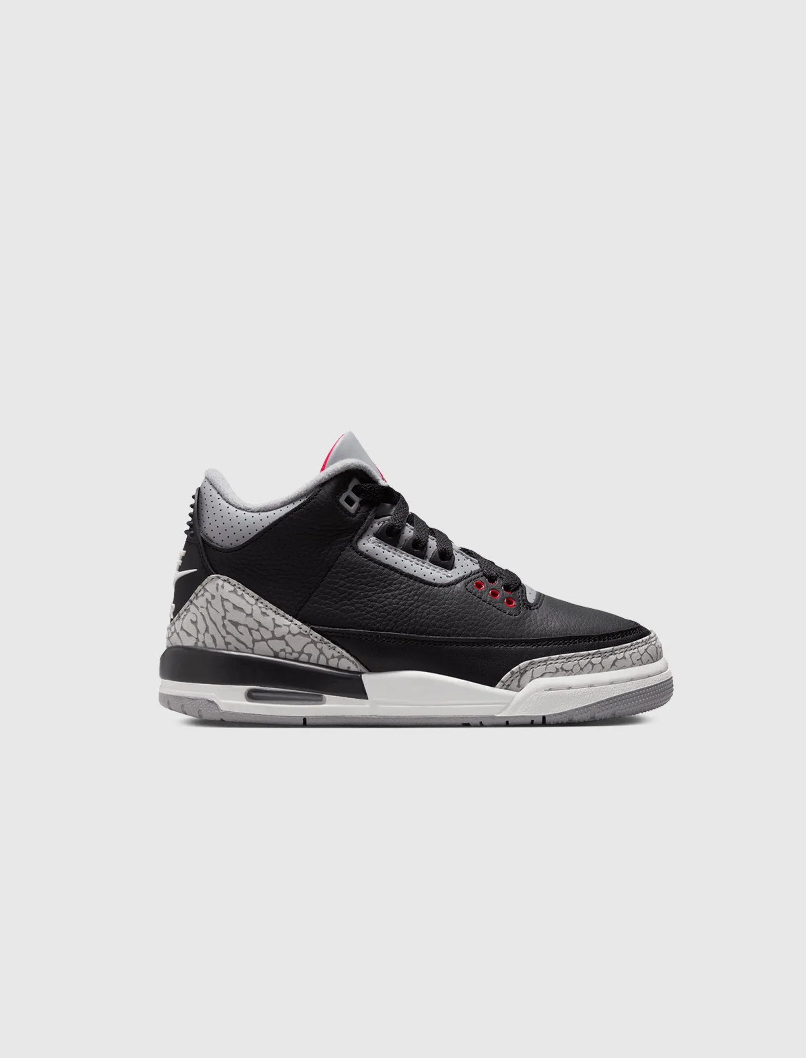AIR JORDAN 3 RETRO "BLACK CEMENT" GS Shine Bright
