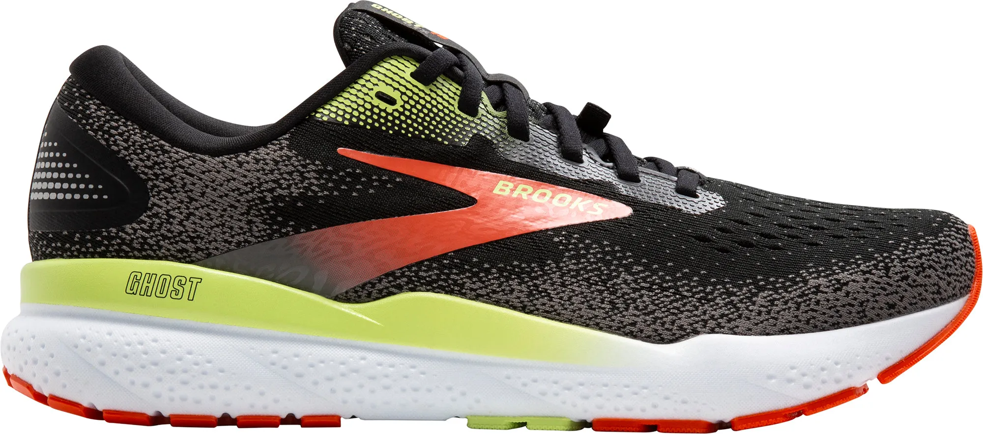 Brooks Ghost 16 GORE-TEX Mens Running Shoes - Black Ice Grip Mesh
