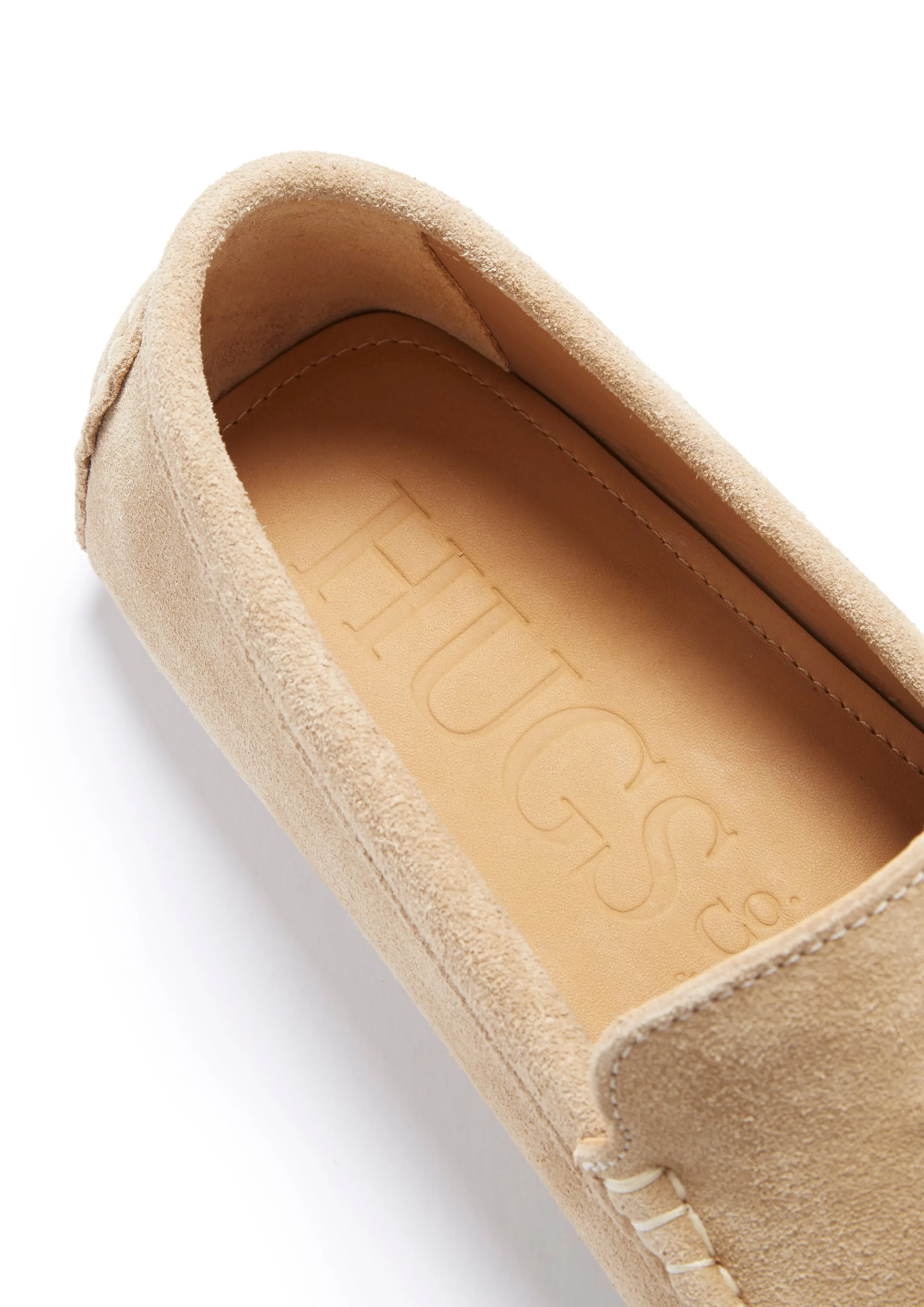 Breathable Fit Neat Power Tasselled Driving Loafers, taupe suede