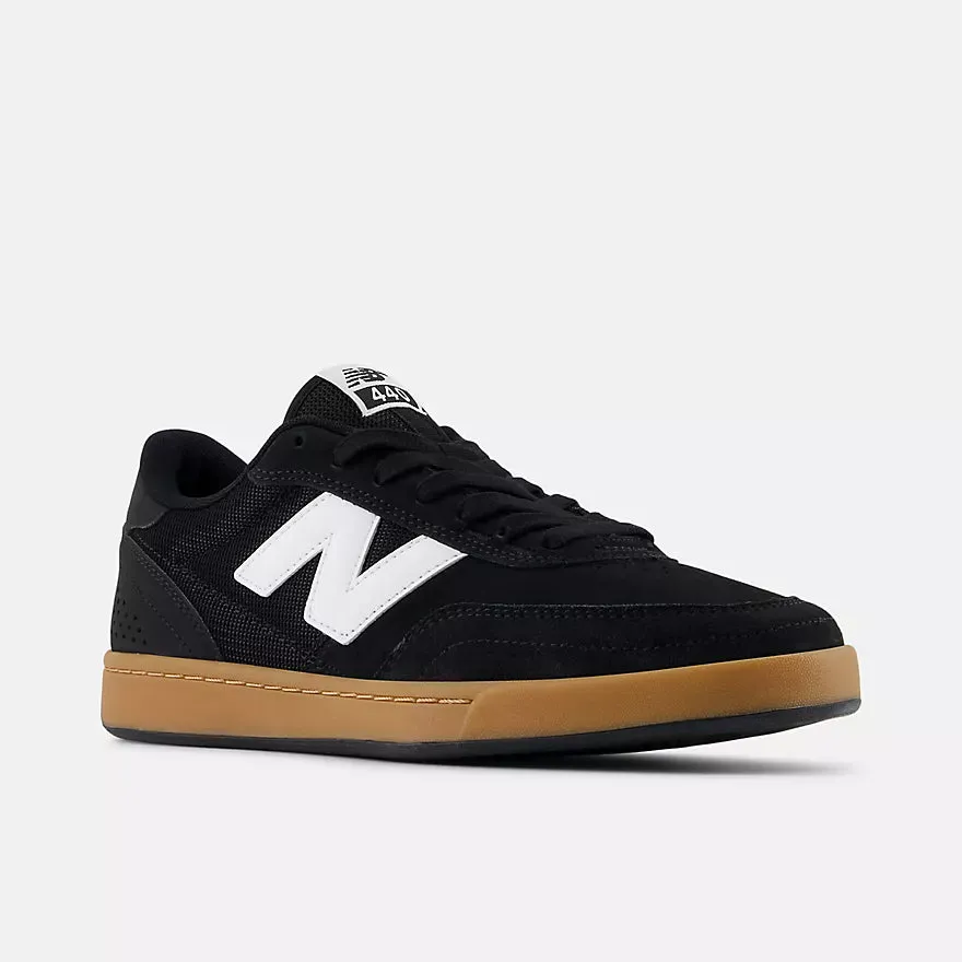 New Balance Numeric 440 V2 Skate Shoes - Black With White Free Action Ride