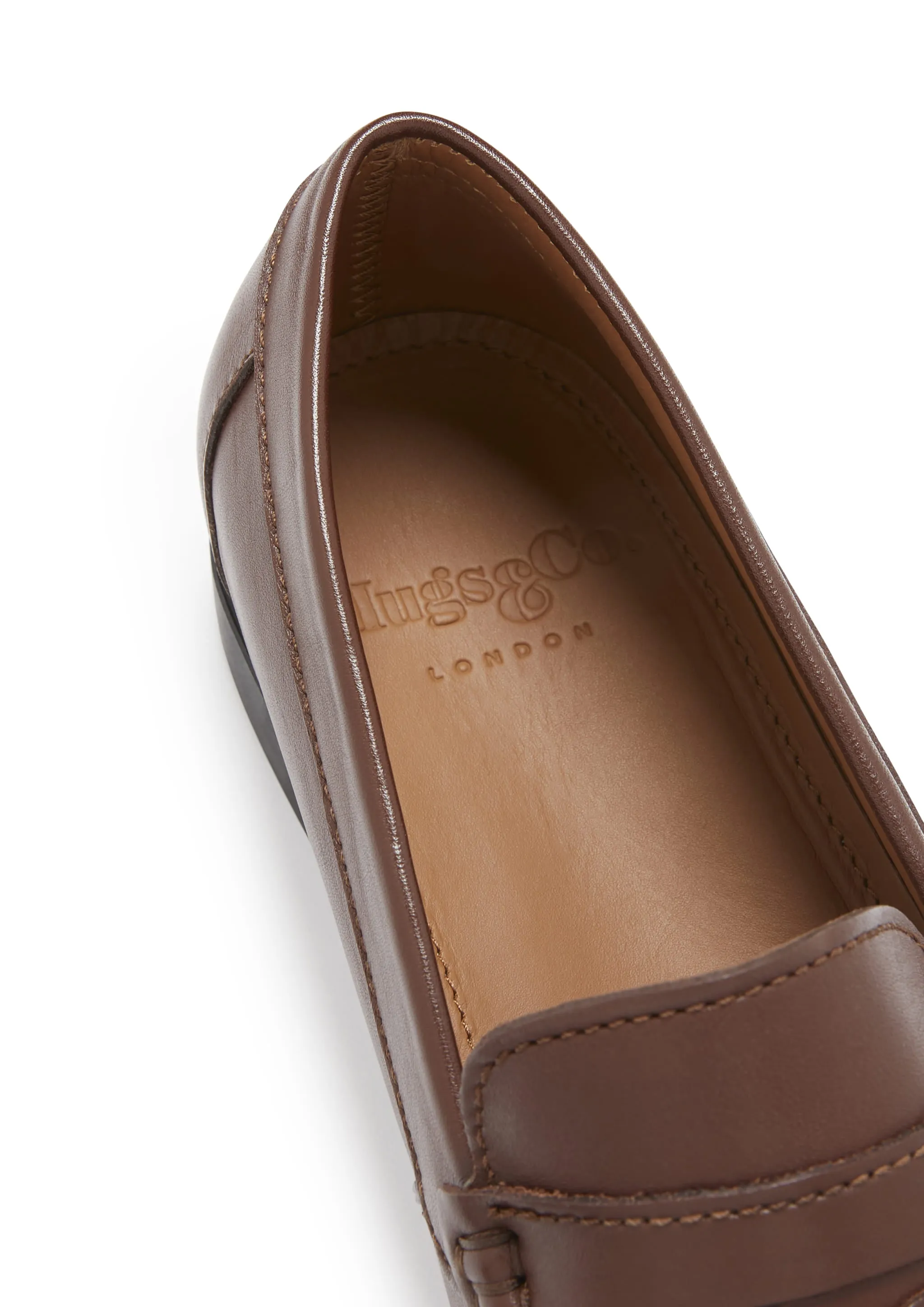 Modern Look Mid Week Boat Loafers, brown leather