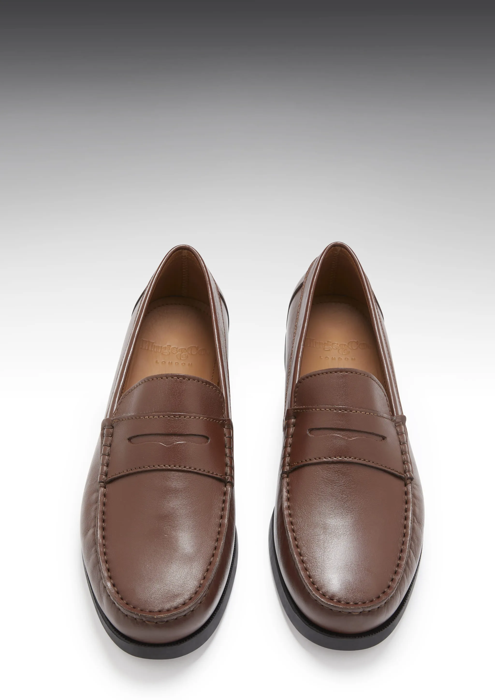 Soft Insole Slip-ons Boat Loafers, brown leather