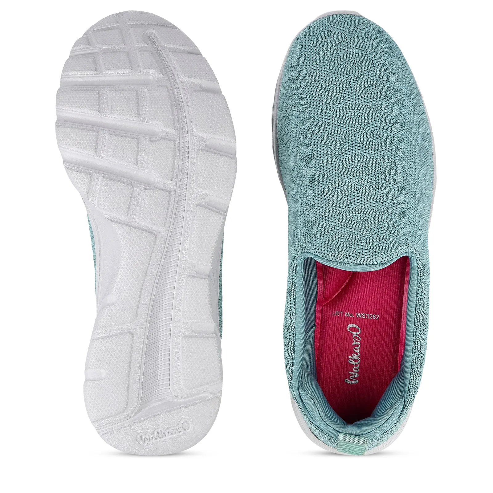 Easy Glide Shoes Instant Slip Women's Slip-on Walking Shoes - WS3262 Mint
