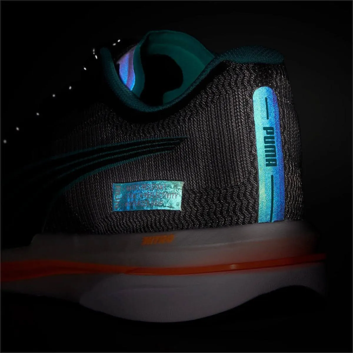 Dad Style Puma Velocity Nitro WTR Mens Running Shoes - Black