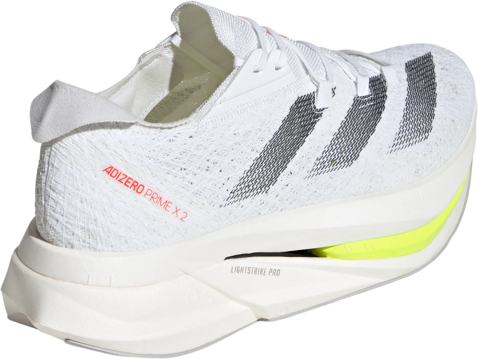 Feather Light Long Distance Athletic adidas Adizero Prime X 2.0 Strung Running Shoes - White