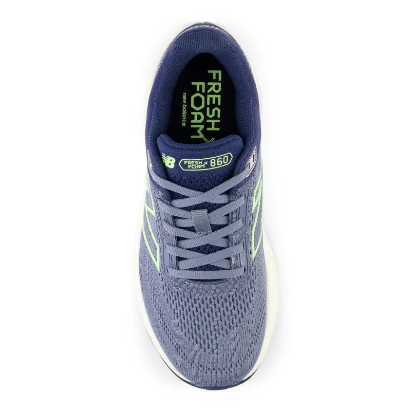 Lace Tie Season Ease Fresh Foam X 860v14 - Arctic Grey with Sea Salt and Bleached Lime Glo - Women's