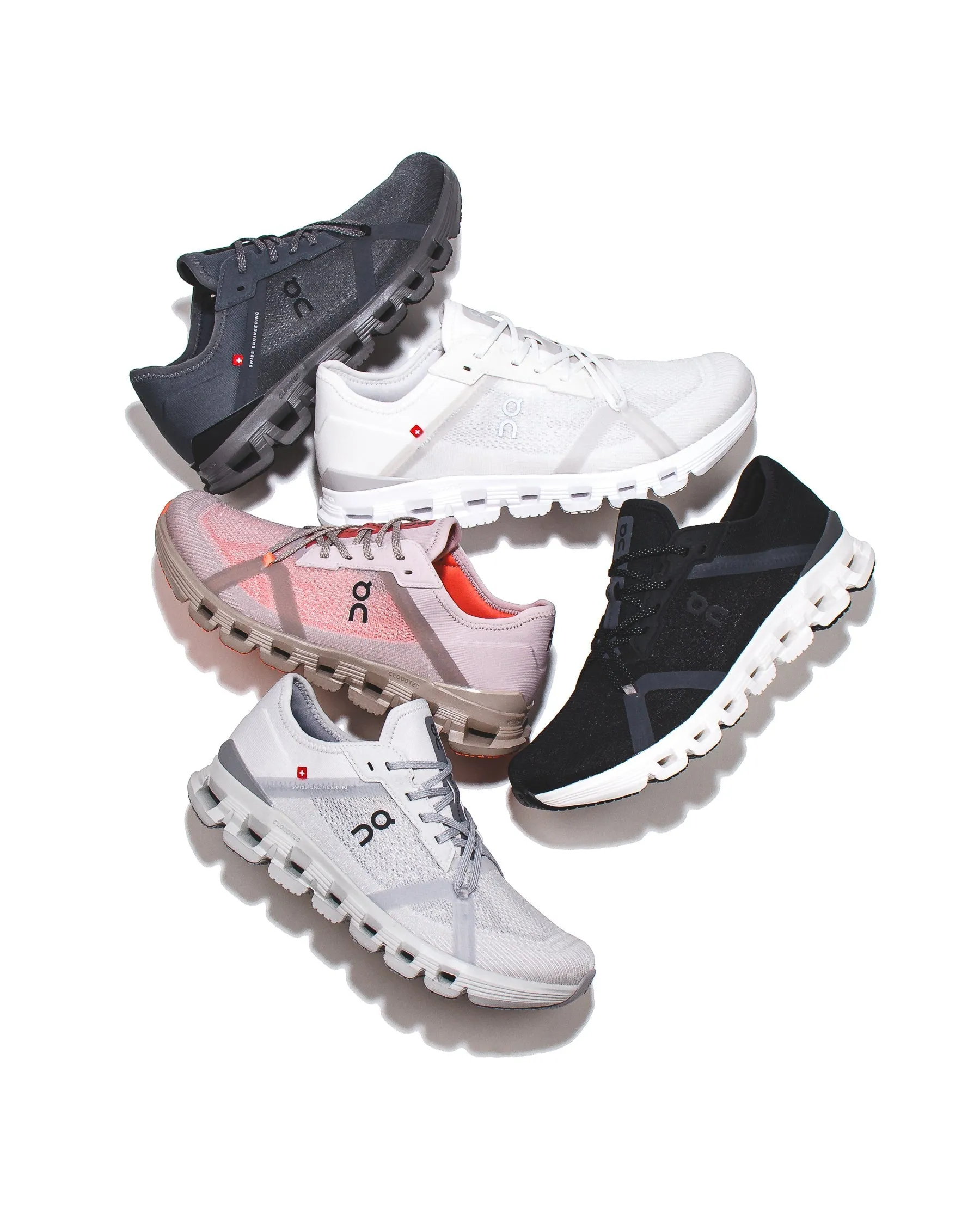 ON Women Cloud X 4 AD White Wolf Core 3WF10172852 Queen Touch Durable Fabric