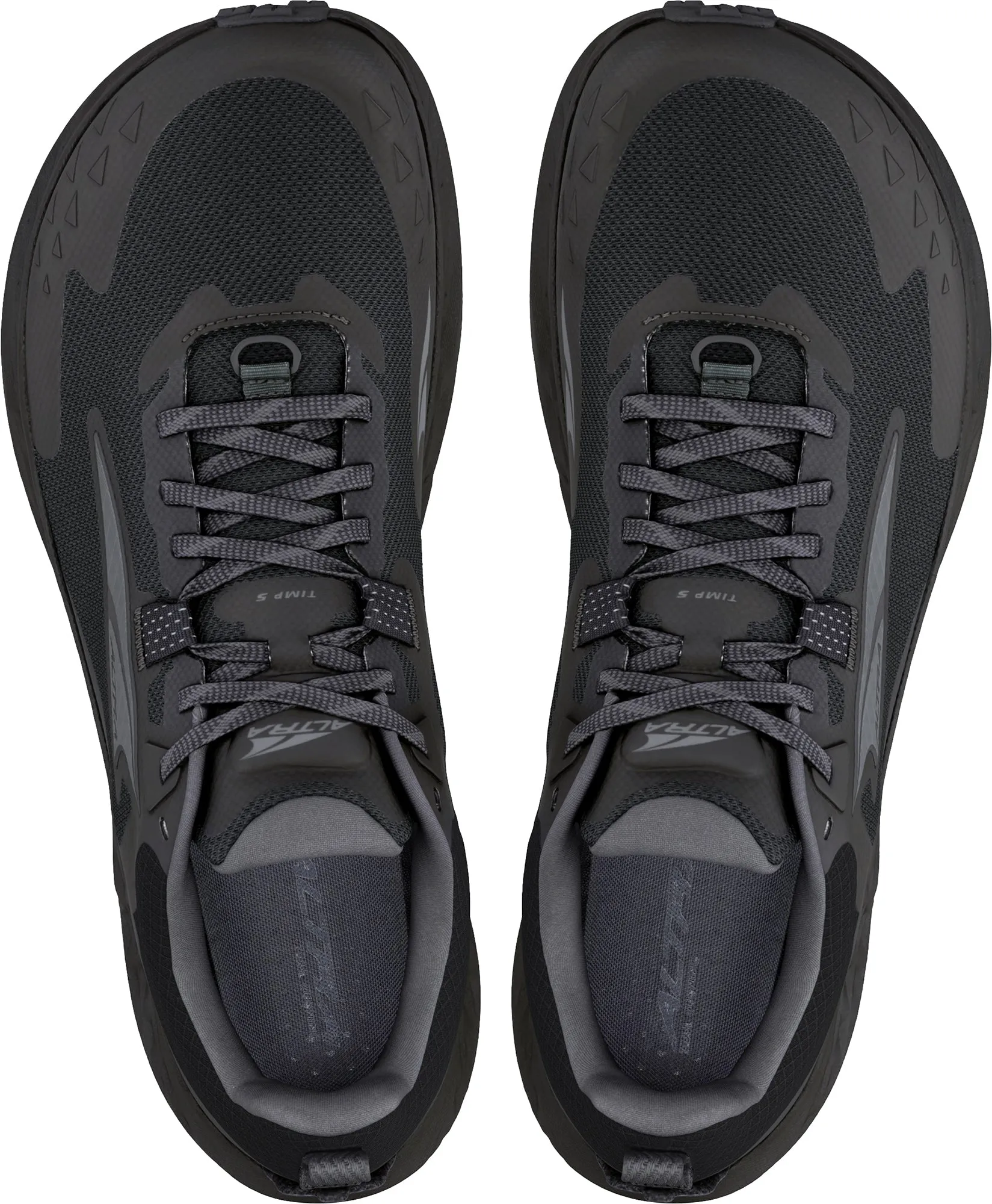 Durable Material Smooth ride Altra Timp 5 Mens Trail Running Shoes - Black