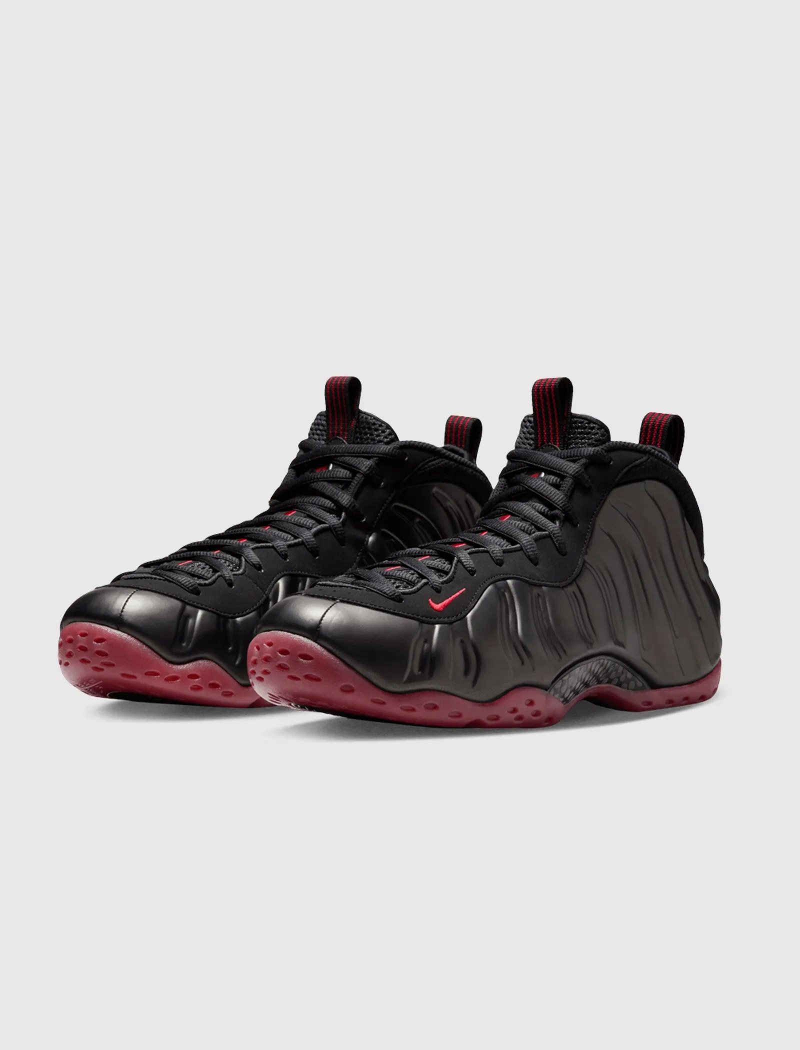 AIR FOAMPOSITE ONE "BLACK/VARSITY RED" Style Pop