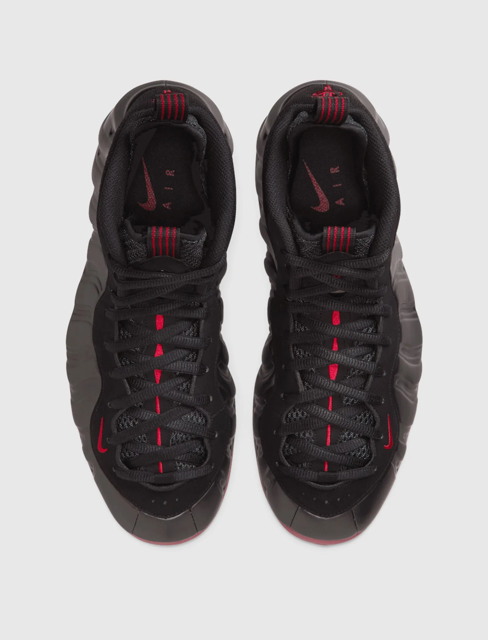 AIR FOAMPOSITE ONE "BLACK/VARSITY RED" Future Walk Silent Walk