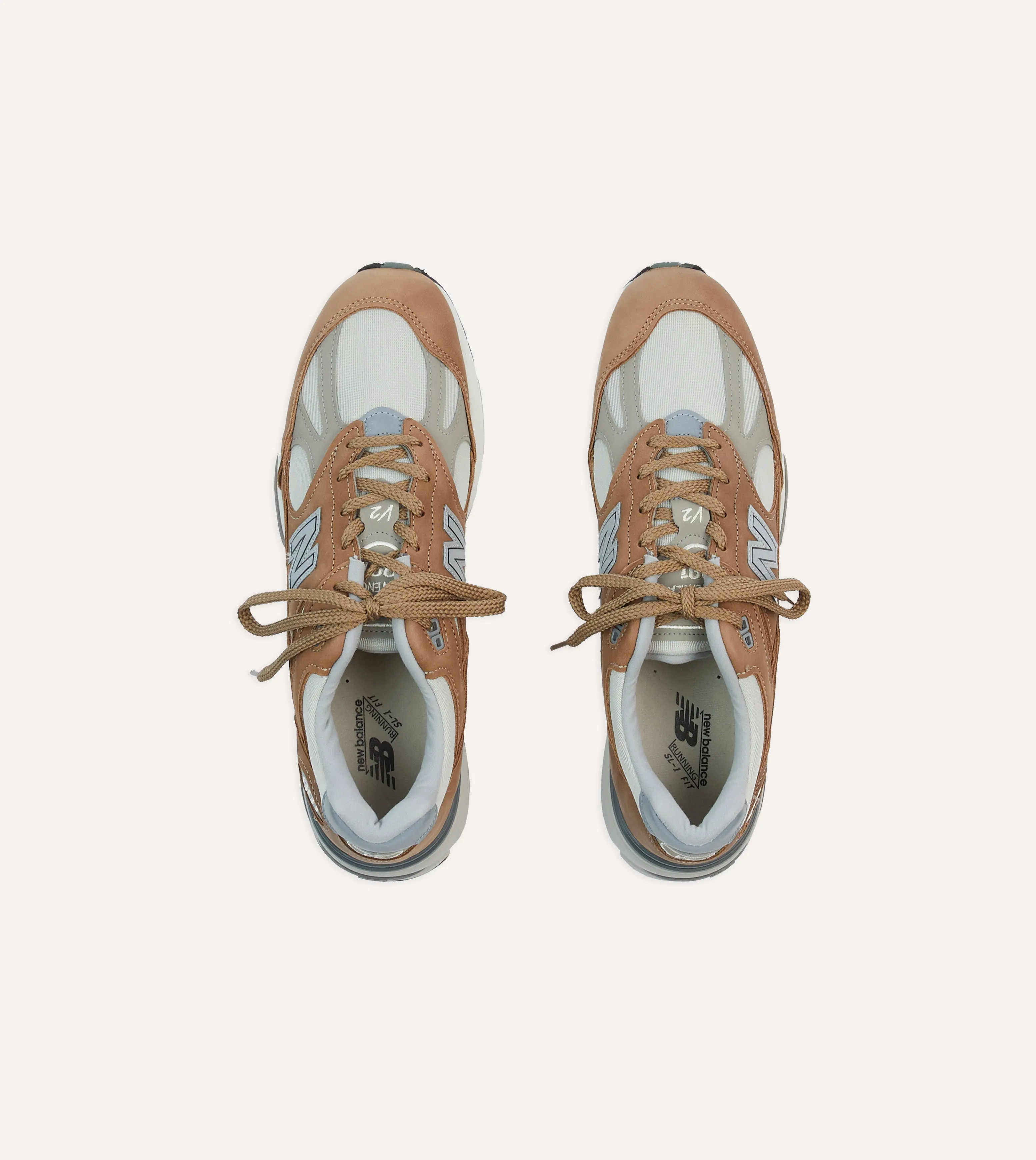New Balance Coco Mocca Made in UK 991v2 Trainers Road grip