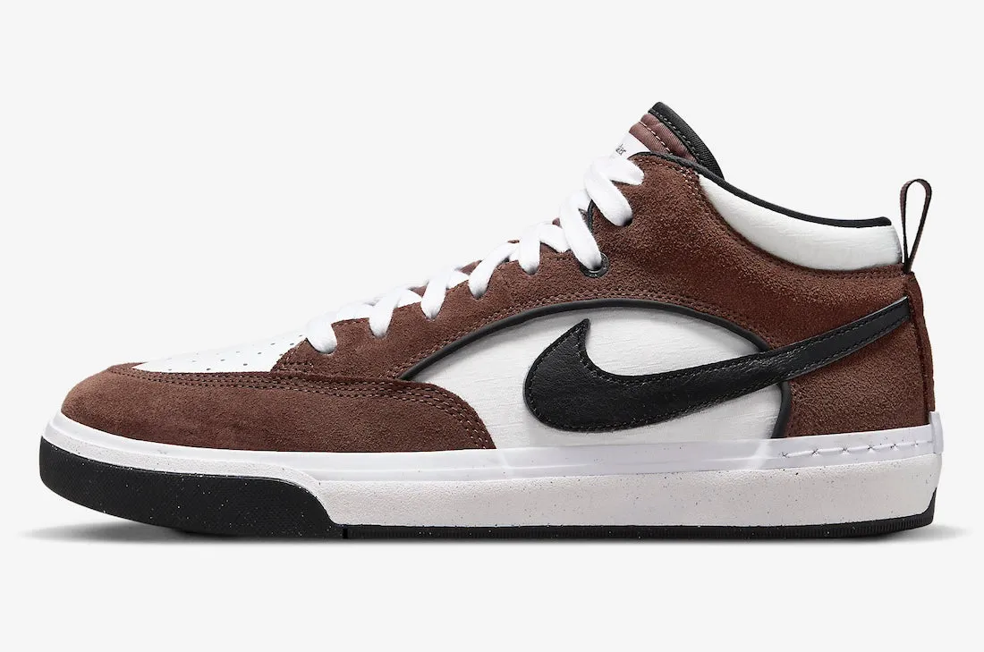 Durable Material Skate Ready Gear Nike SB React Leo - Light Chocolate/Black-White-Black