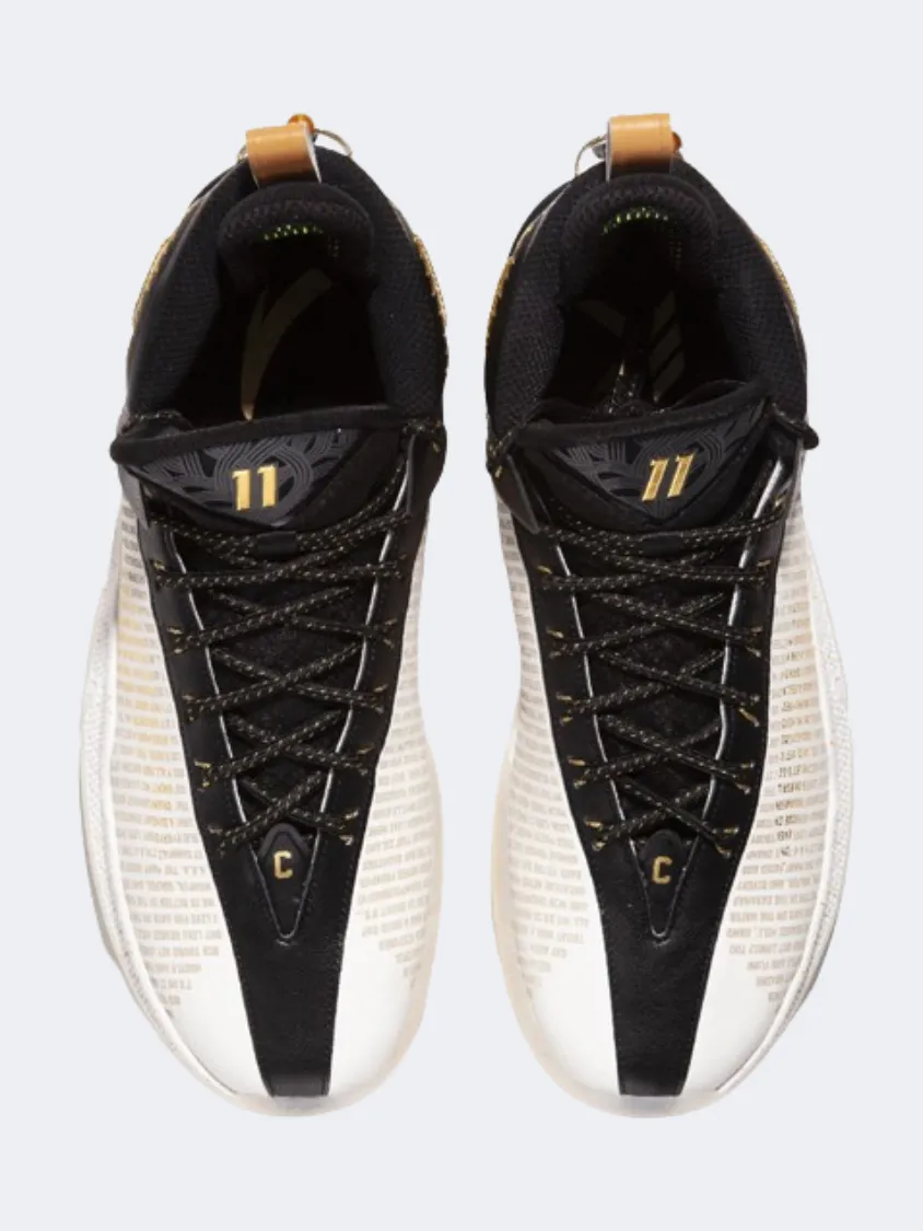 Anta Klay Thompson Kt9 Men Basketball Shoes White/Black/Gold Functional Sport Fit