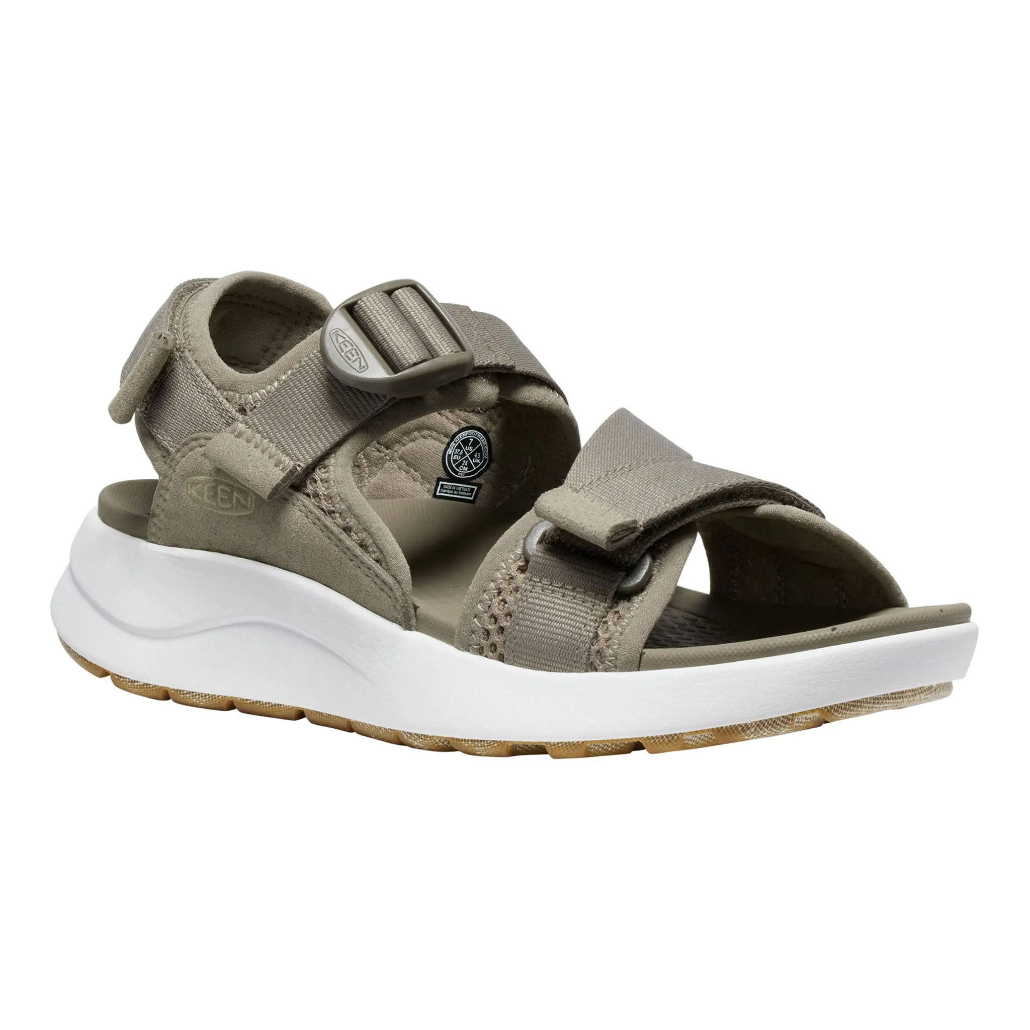 Women's Elle Sport Backstrap Sandal Brindle/Star White foam Orthopedic Support