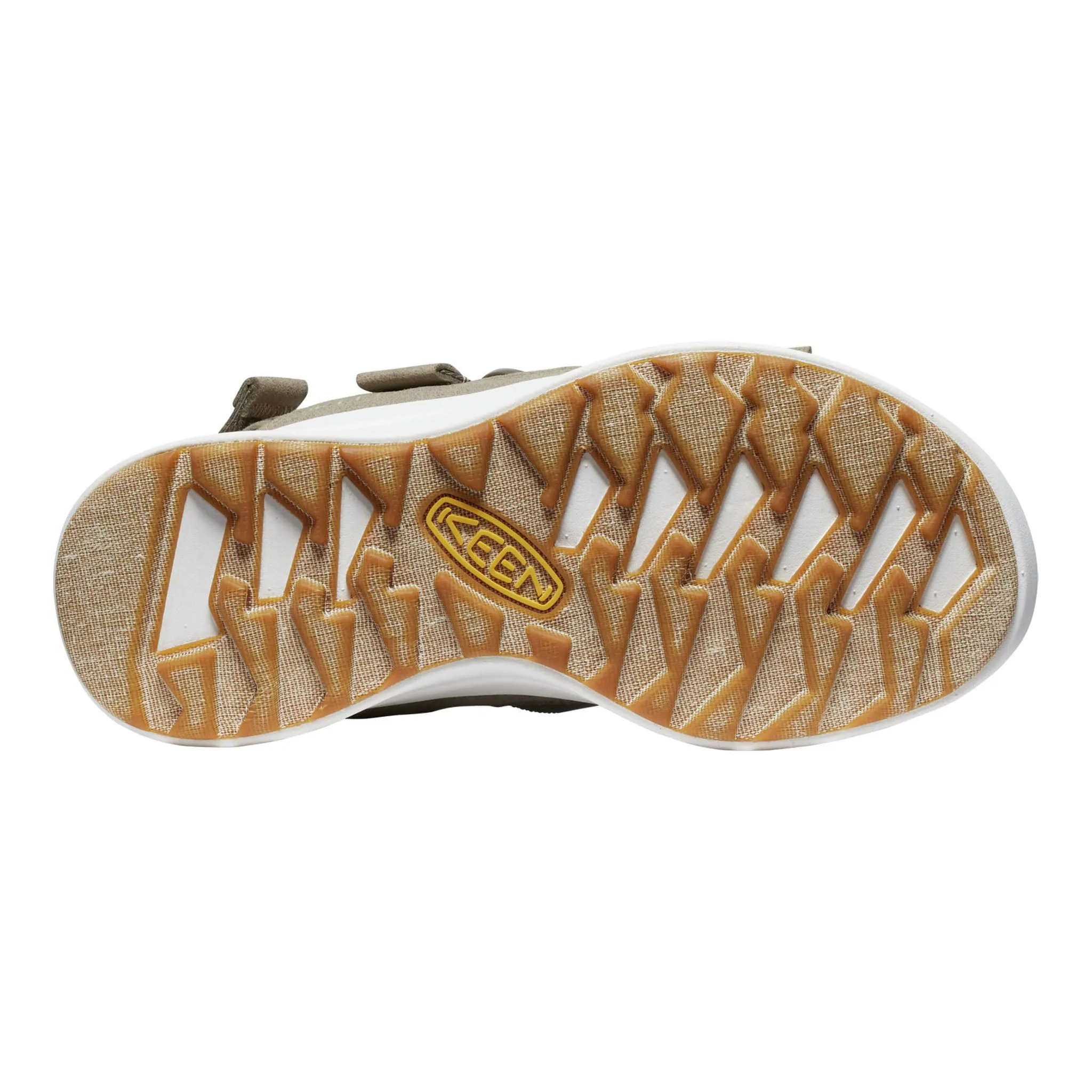 mesh material Chic Casual Footwear Women's Elle Sport Backstrap Sandal Brindle/Star White