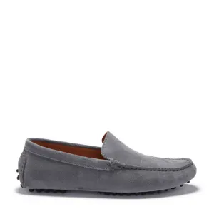Driving Loafers, slate grey suede Versatile Shoes Quick Wear