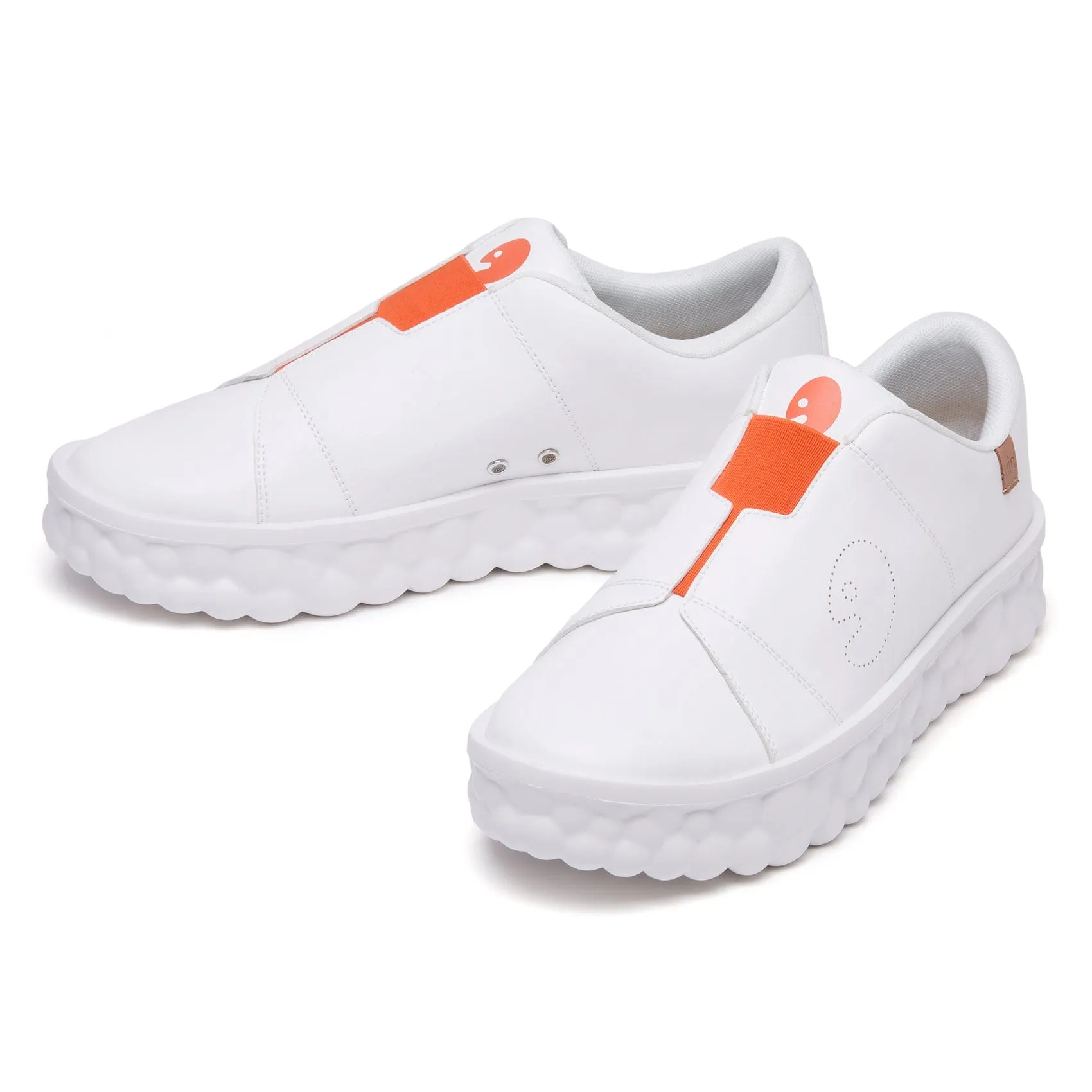 Snug Comfort Fit Slip   On Design Pure White Las Ramblas I Men