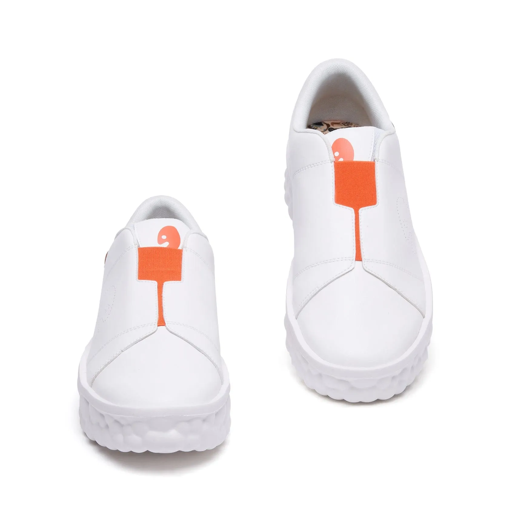 Pure White Las Ramblas I Men Grip Technology Elastic Fit