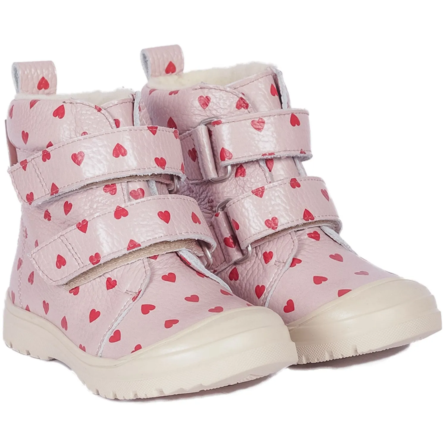 Snow Winter Protection Angulus Rose Hearts Tex-Boot With Heart Print And Wool Lining