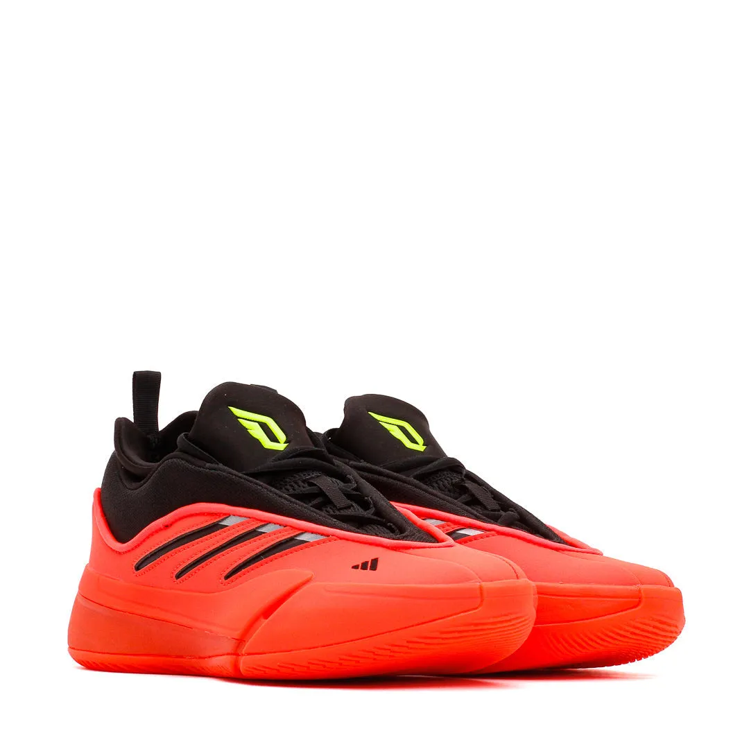 Microfiber Layering Lightweight Midsole Foam Adidas Basketball Men Dame 9 Low Red IE3627