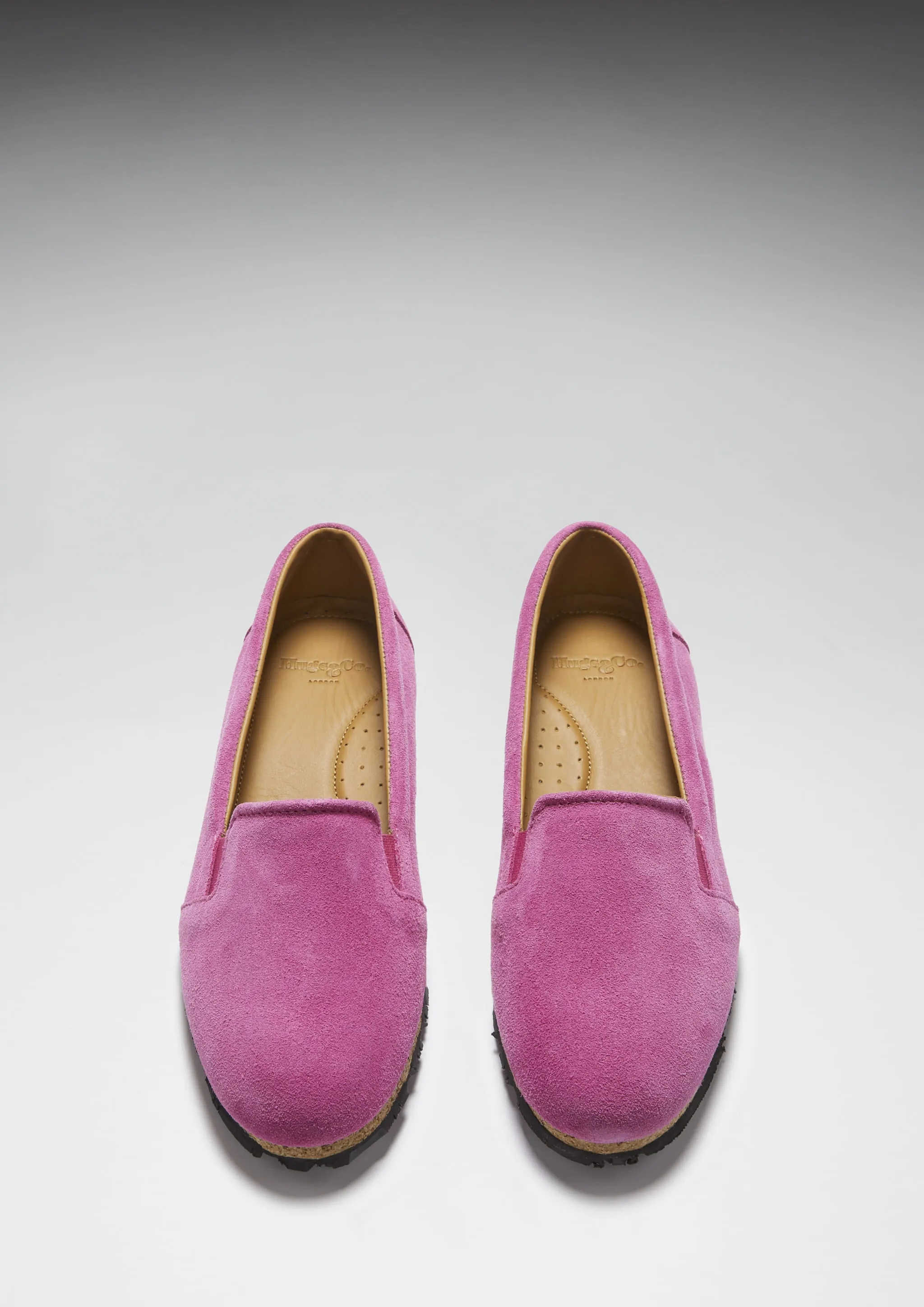 Women's Continental Espadrilles, candy pink suede Clean Stitch