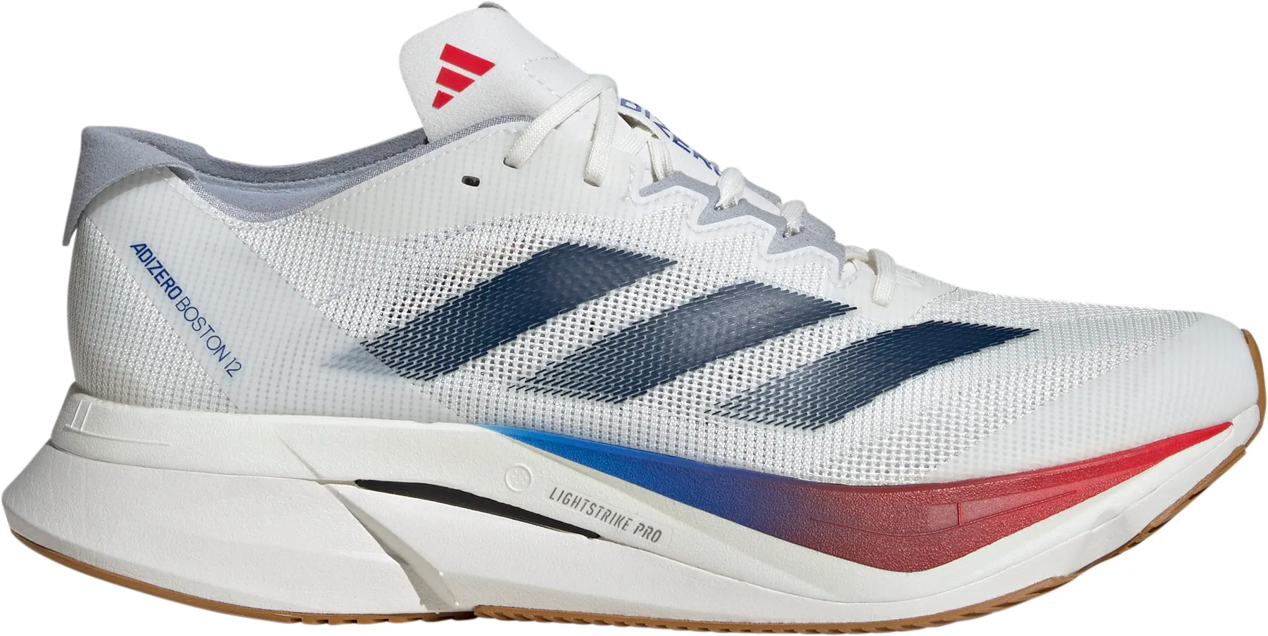adidas Adizero Boston 12 Mens Running Shoes - White Joint Care Rain Step