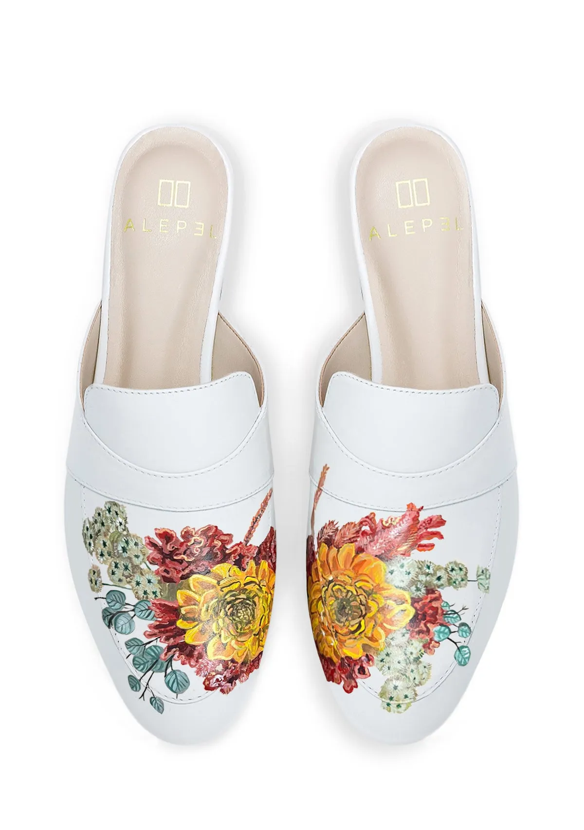 EasyToClean Multi sport Bridal Bouquet White Mule