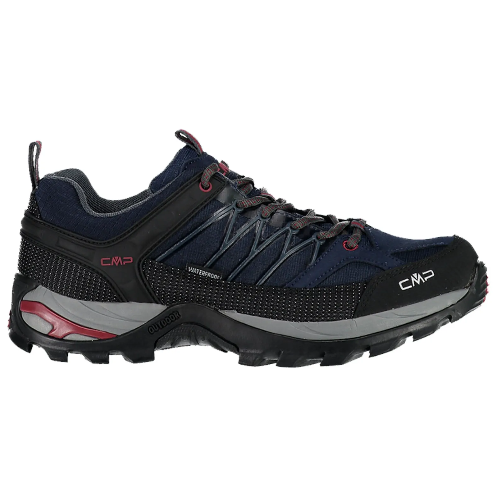 CMP Mens Rigel Waterproof Hiking Shoes Club Night Cliff Edge