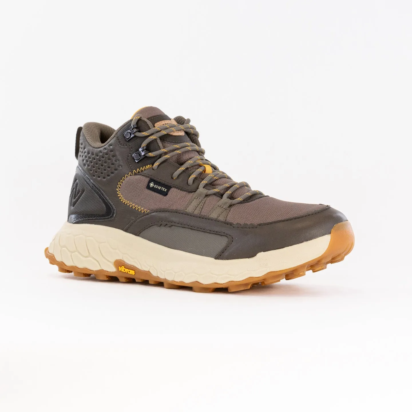 mountain trails Excellent New Balance Fresh Foam X Hierro Mid Gore-Tex (Men's) - Brown/Grey