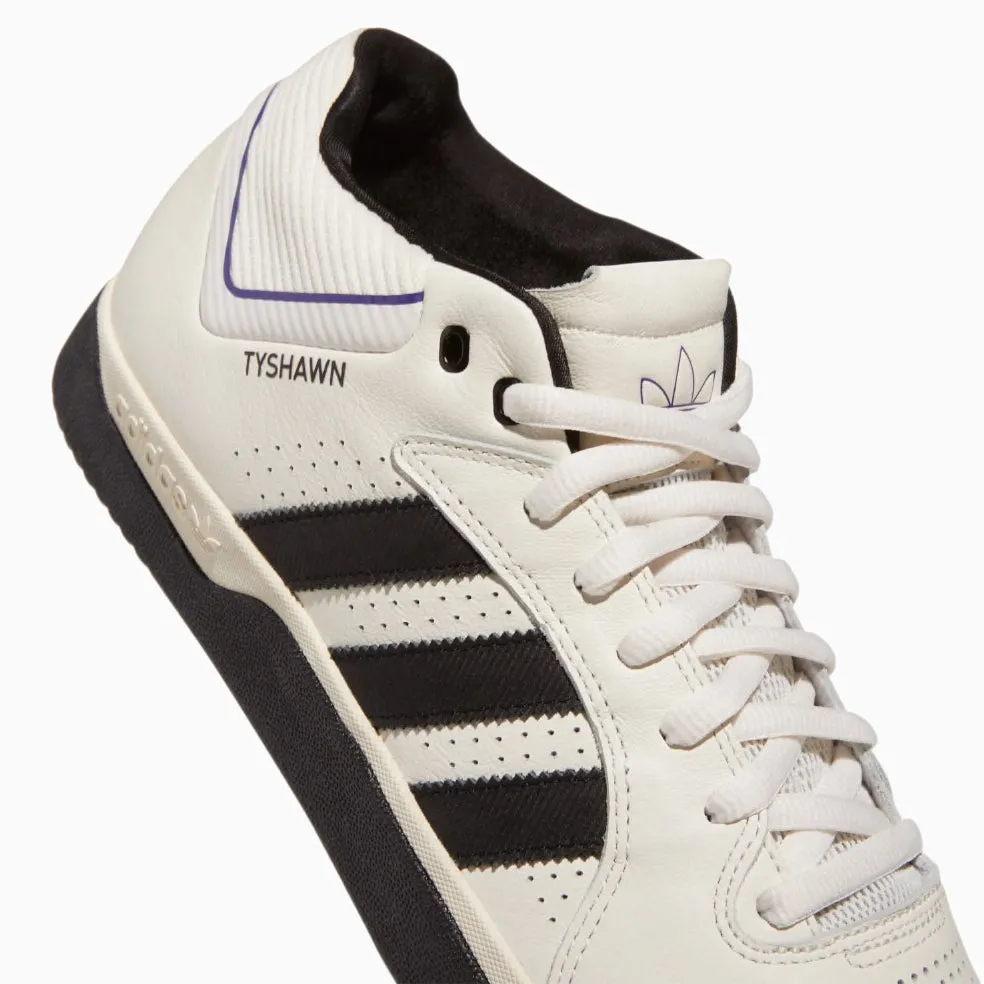 Side Impact Easy Action adidas Skateboarding Tyshawn Pro Skate Shoes - Cloud White / Core Black / Collegiate Purple