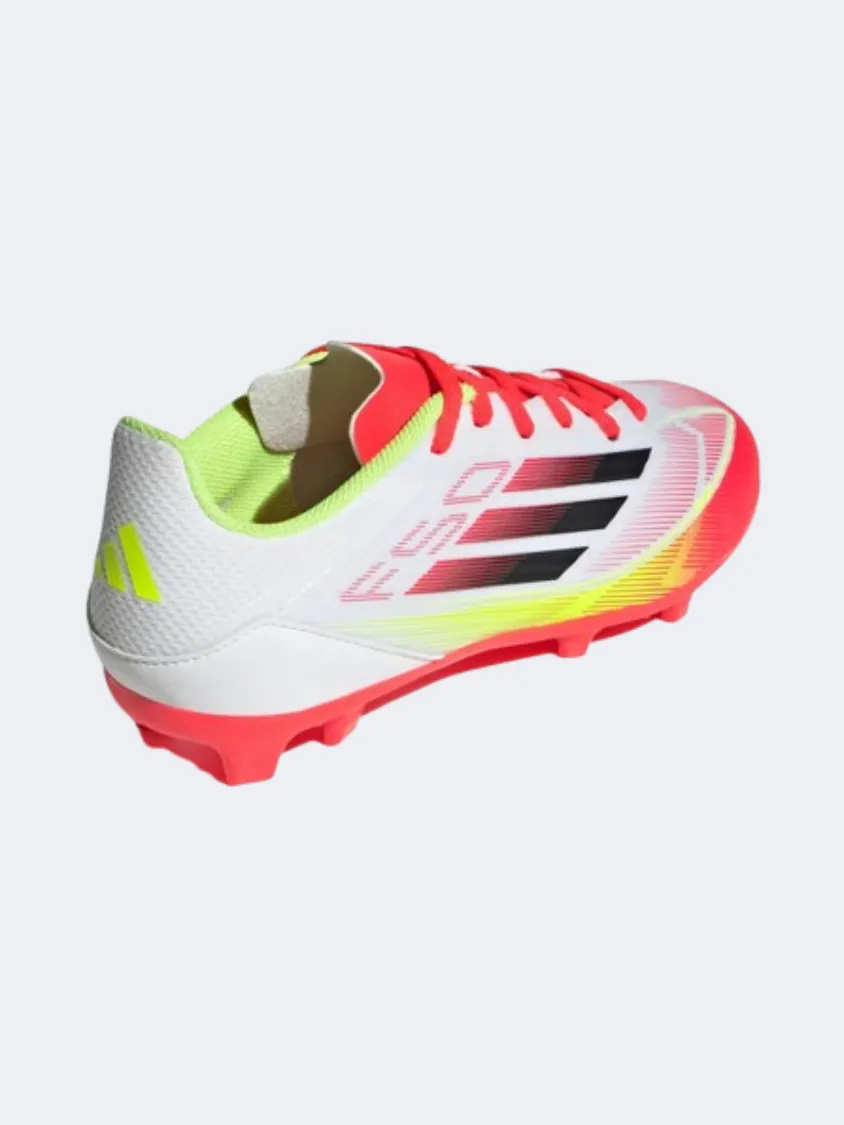 Training Fit All weather Adidas F 50 League Fg Mg Kids Football Shoes White/Black/Yellow