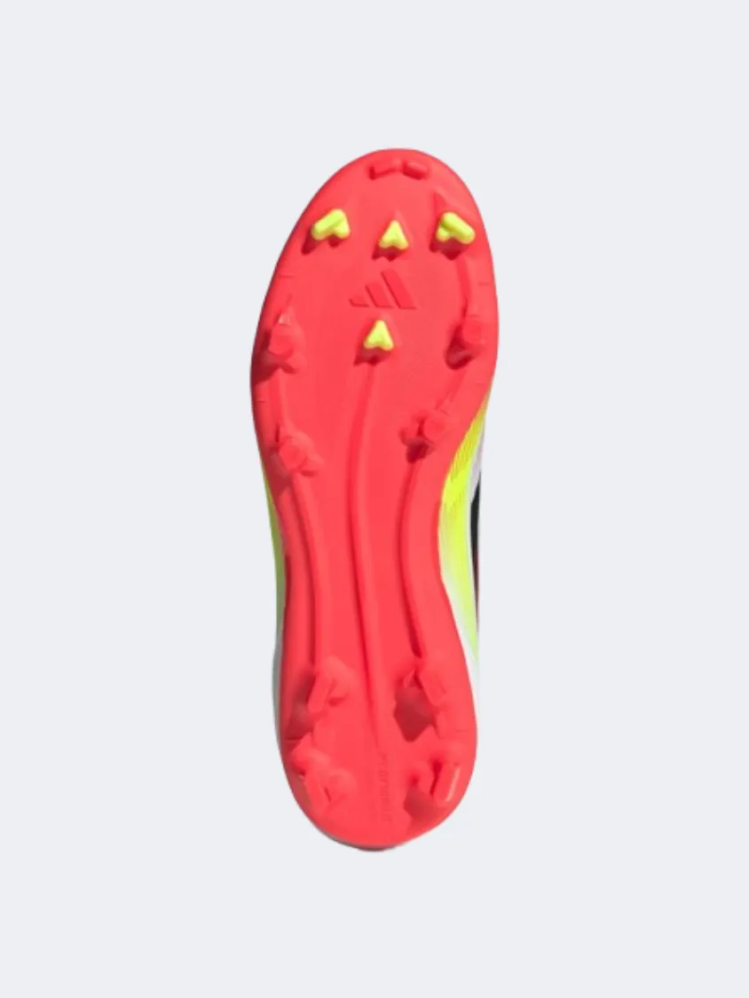 Metal Tips Adidas F 50 League Fg Mg Kids Football Shoes White/Black/Yellow