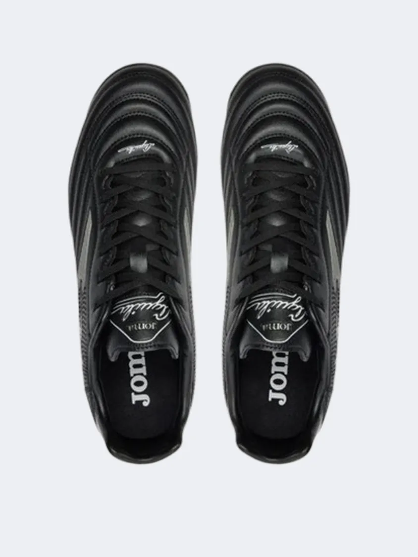 Joma Aguila 2401 Men Turf Shoes Black/White/Grey Controlled Movement Performance Zone