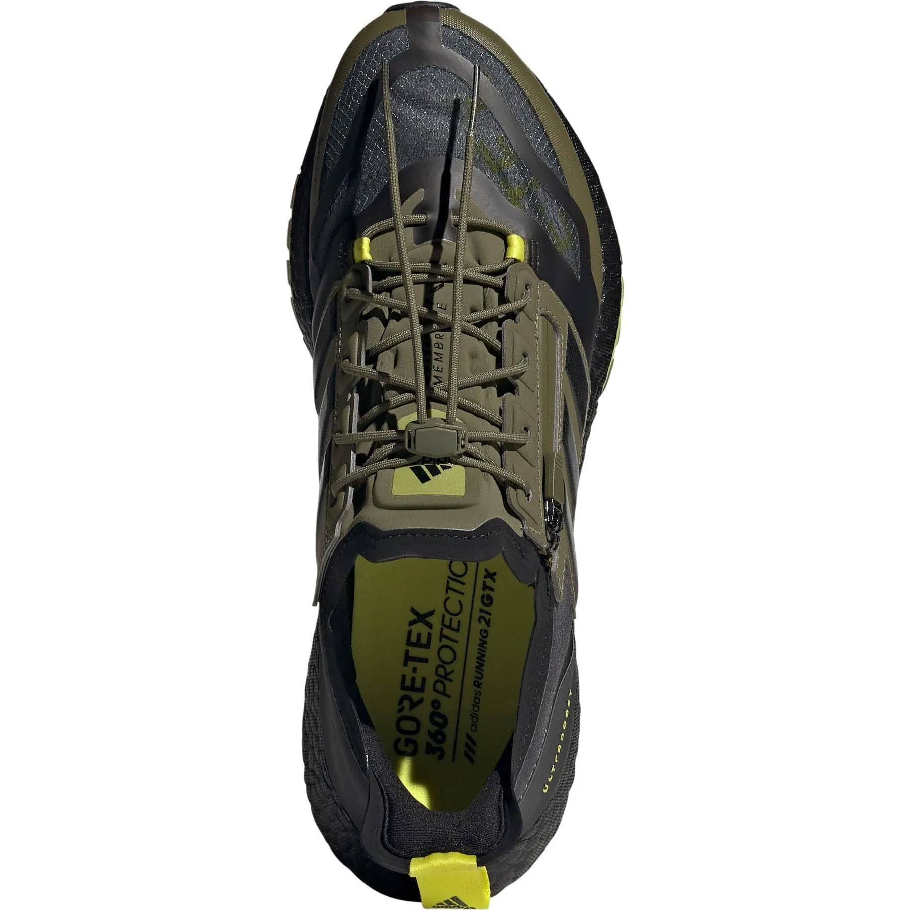 adidas Ultra Boost 21 GORE-TEX Mens Running Shoes - Green Stylish