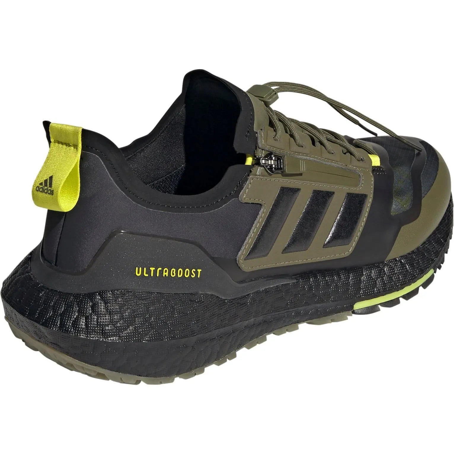 Secure fit Durable Build Airport Travel adidas Ultra Boost 21 GORE-TEX Mens Running Shoes - Green
