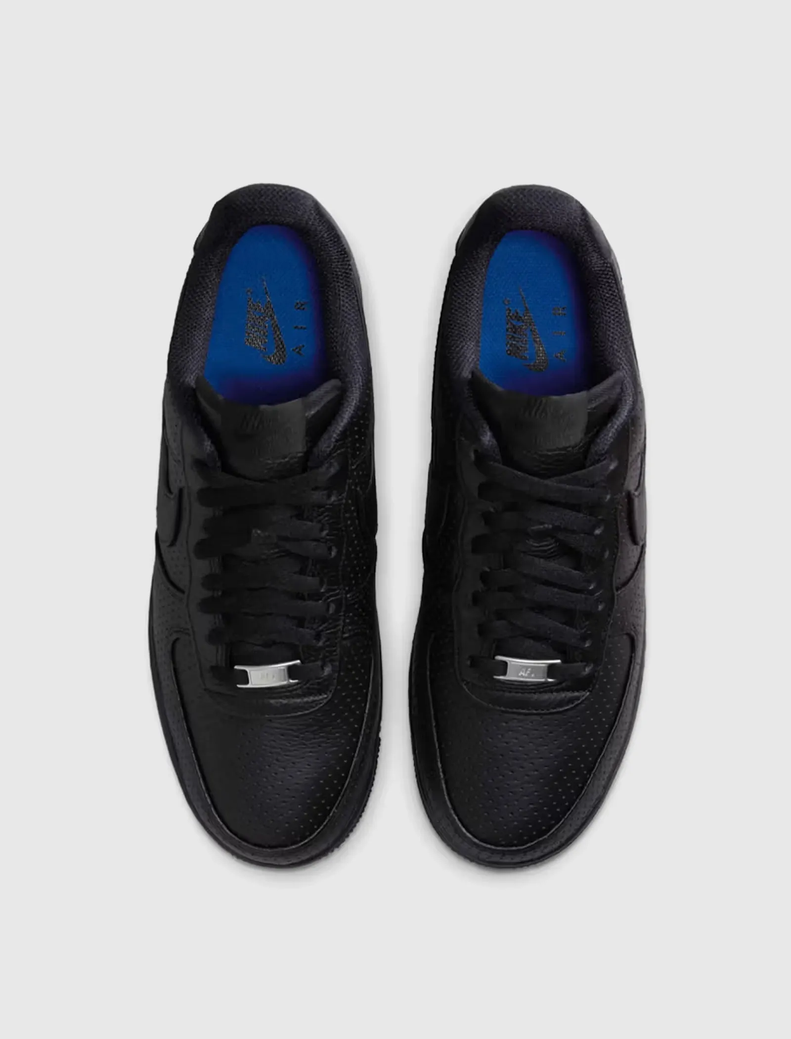 AIR FORCE ONE LOW SP "PERFORATED BLACK" City Run Tech Glow