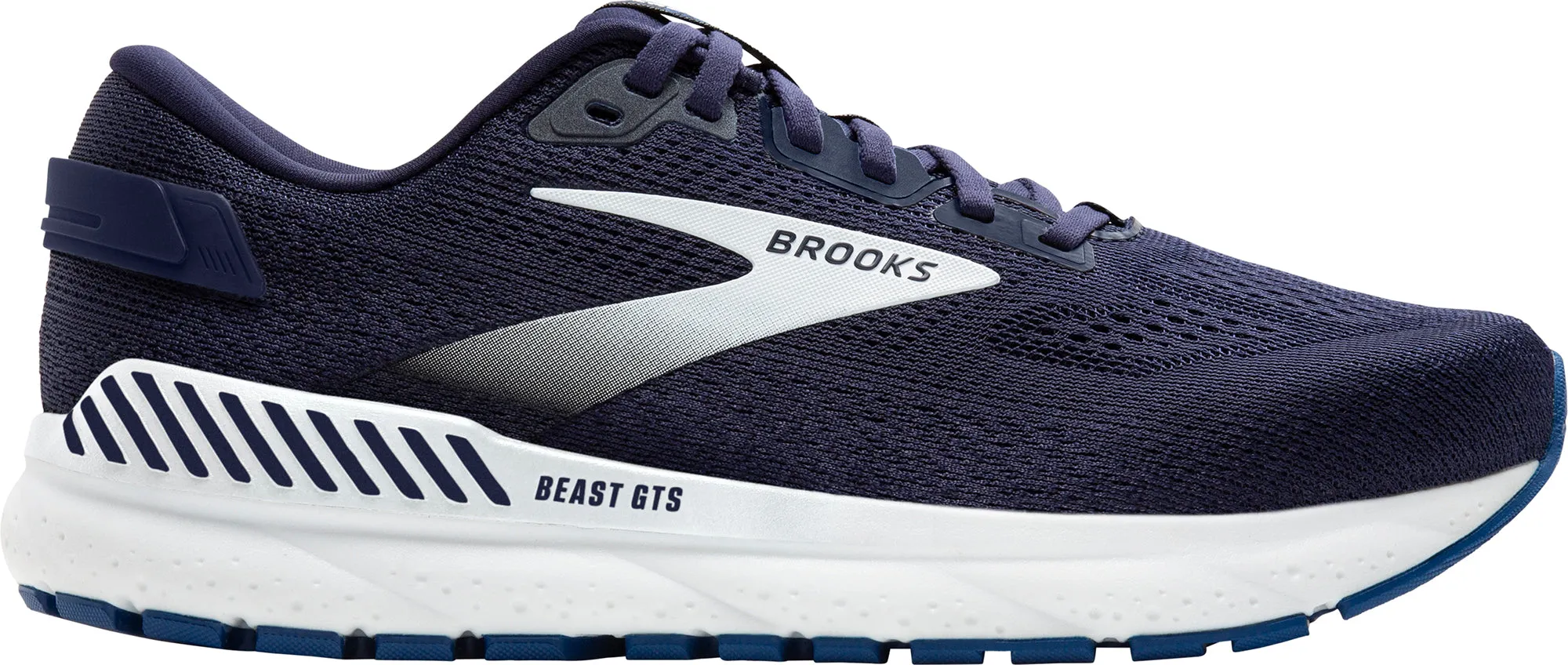 Brooks Beast GTS 24 Mens Running Shoes - Navy Torsion control Hero Edge