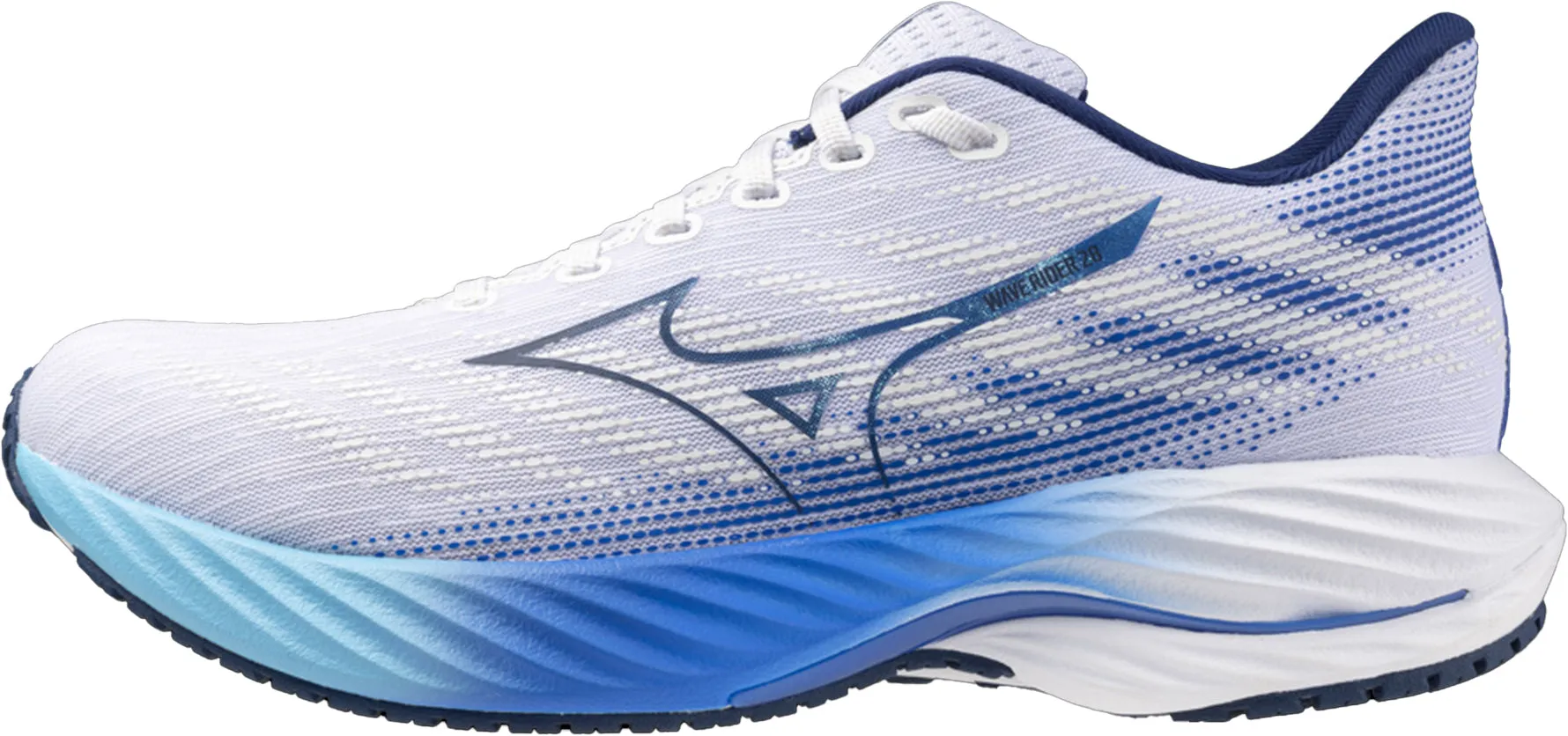 Mizuno Wave Rider 28 Mens Running Shoes - White Quick Life Rich Jewel
