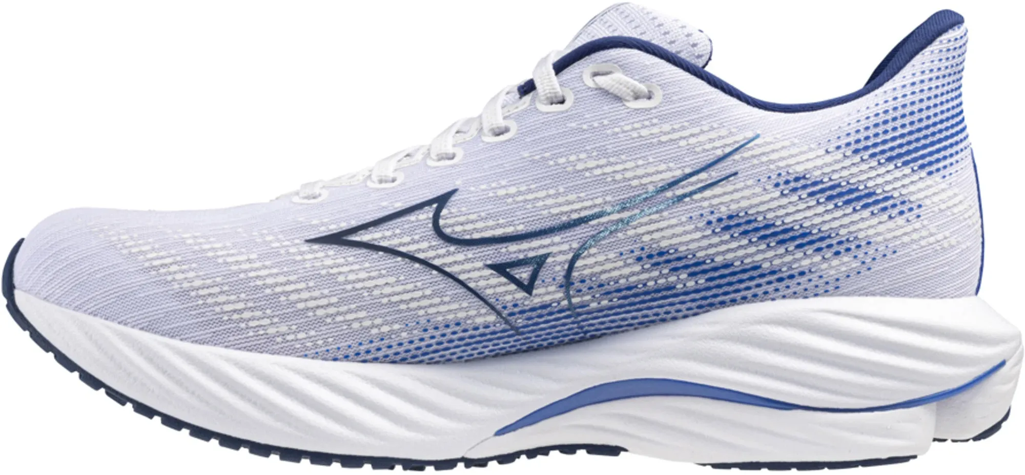 Comfort Upper Street Cool Mizuno Wave Rider 28 Mens Running Shoes - White