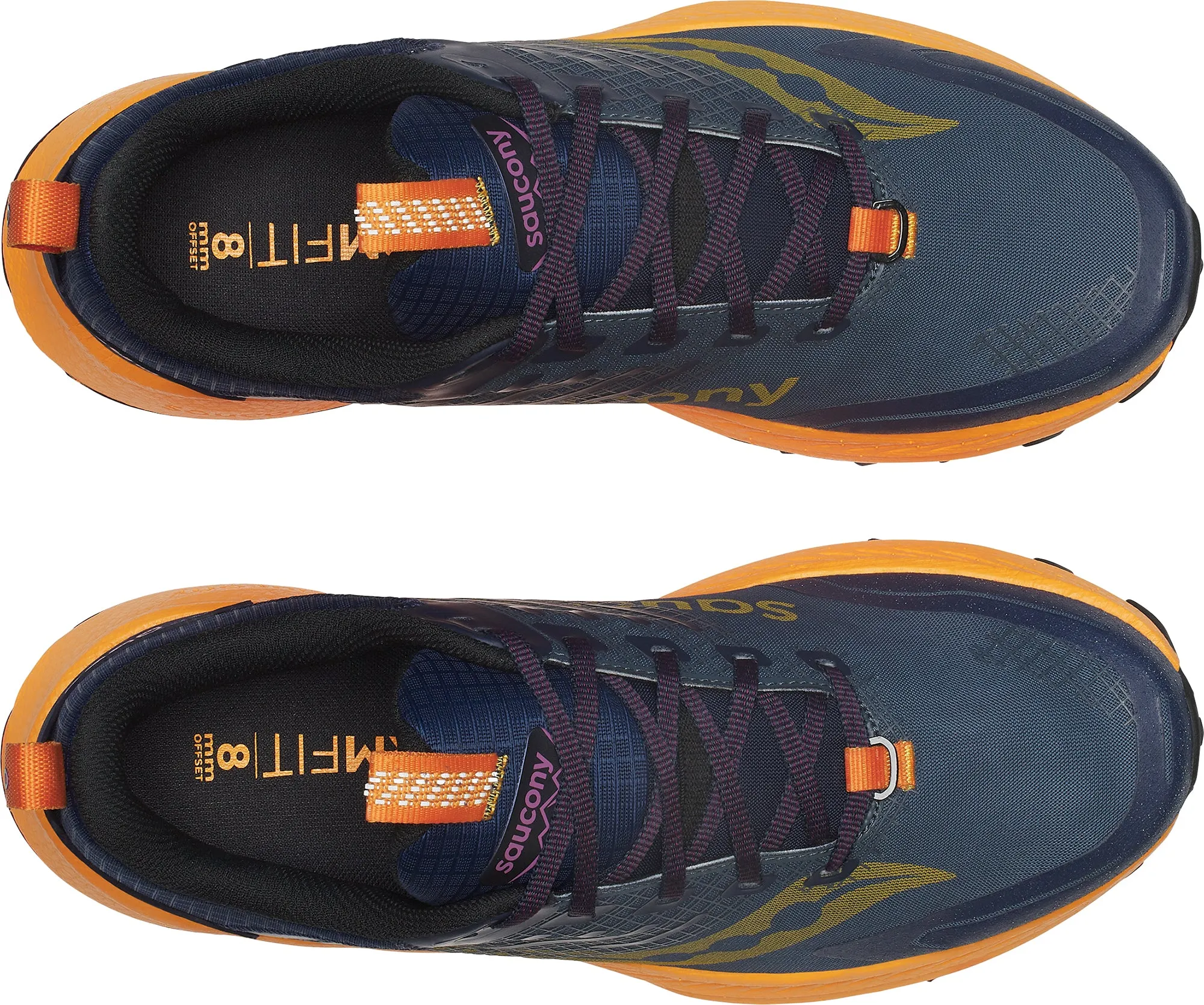 Saucony Ride TR2 GORE-TEX Mens Trail Running Shoes - Navy Slip Resistant Modern Commuters Mom Fit
