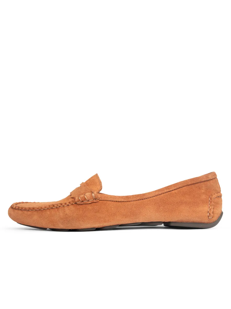 Janet Scalloped Penny Loafer Driving Shoe Impact Resistance Work Ready