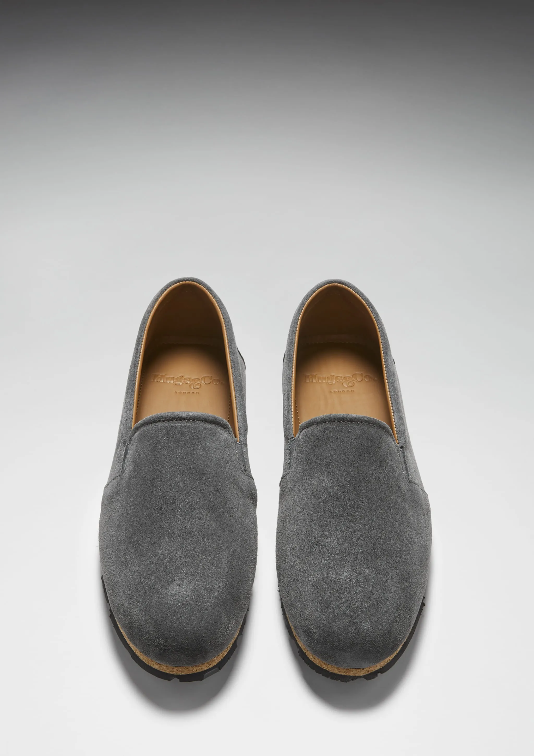 breathable socks On-The-Go Tyre Sole Espadrilles, charcoal suede