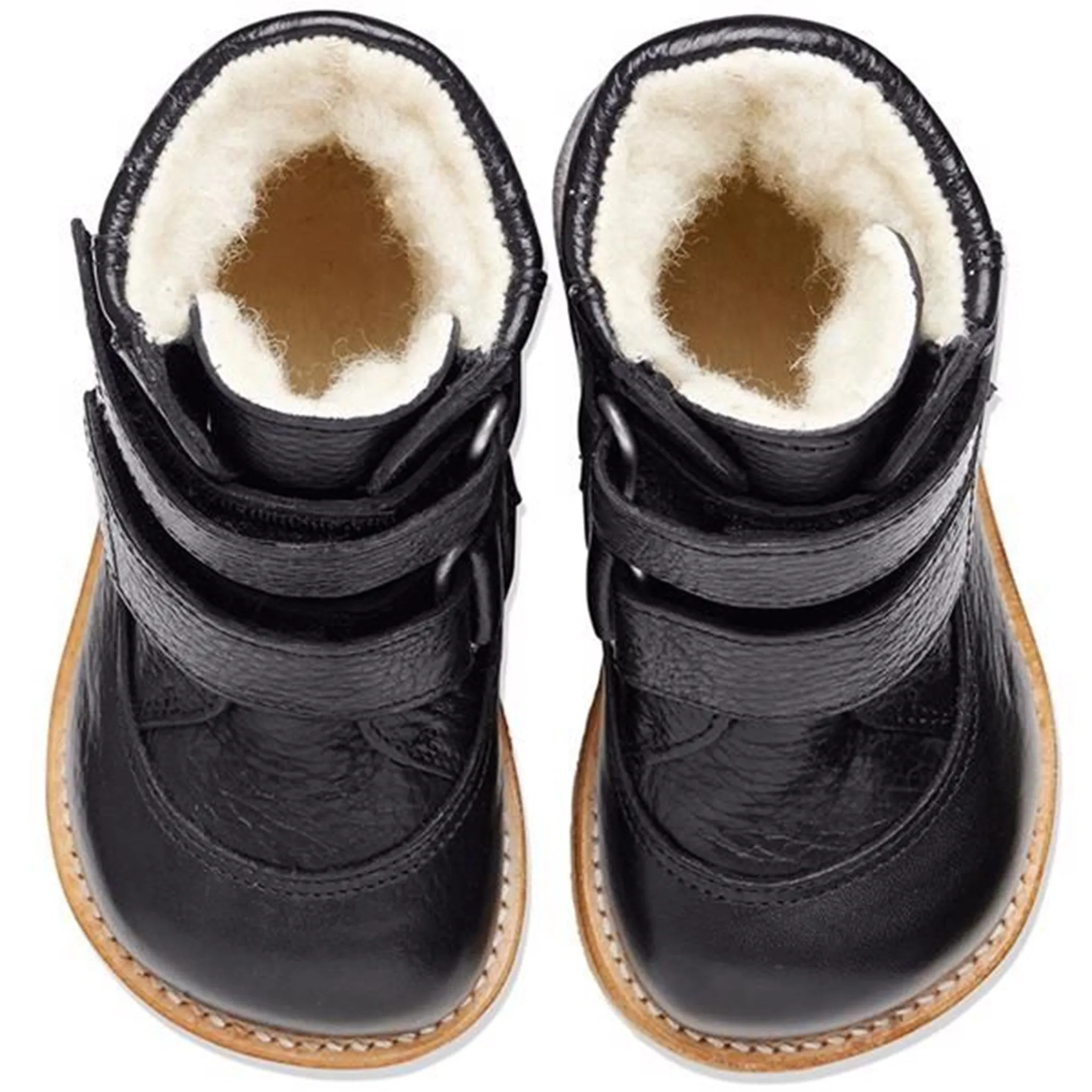 High-Quality Boots Snow Winter Hike Angulus Tex St?vle m. Velcro Black