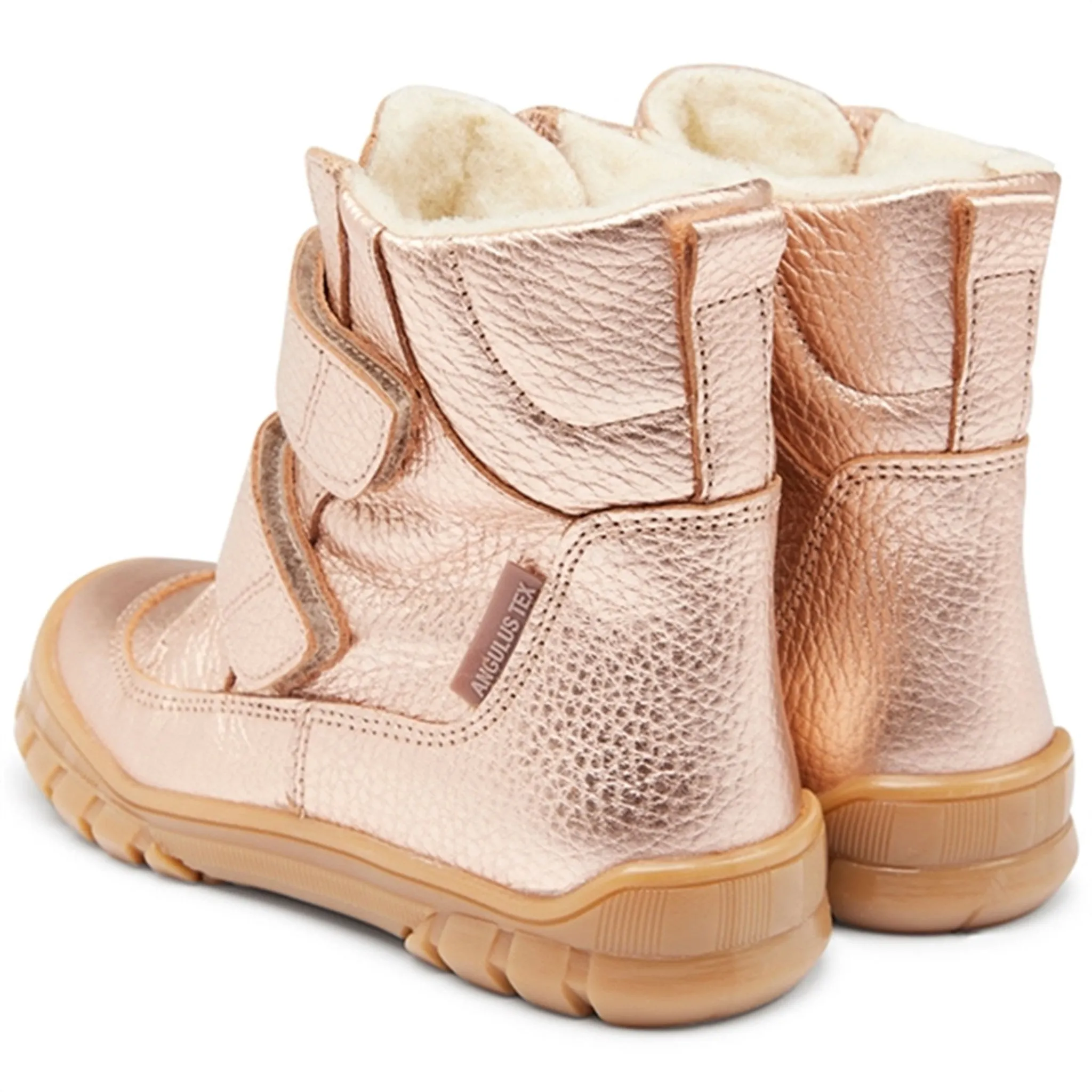 Fur Lined Angulus Tex-Boots With Velcro Light Copper